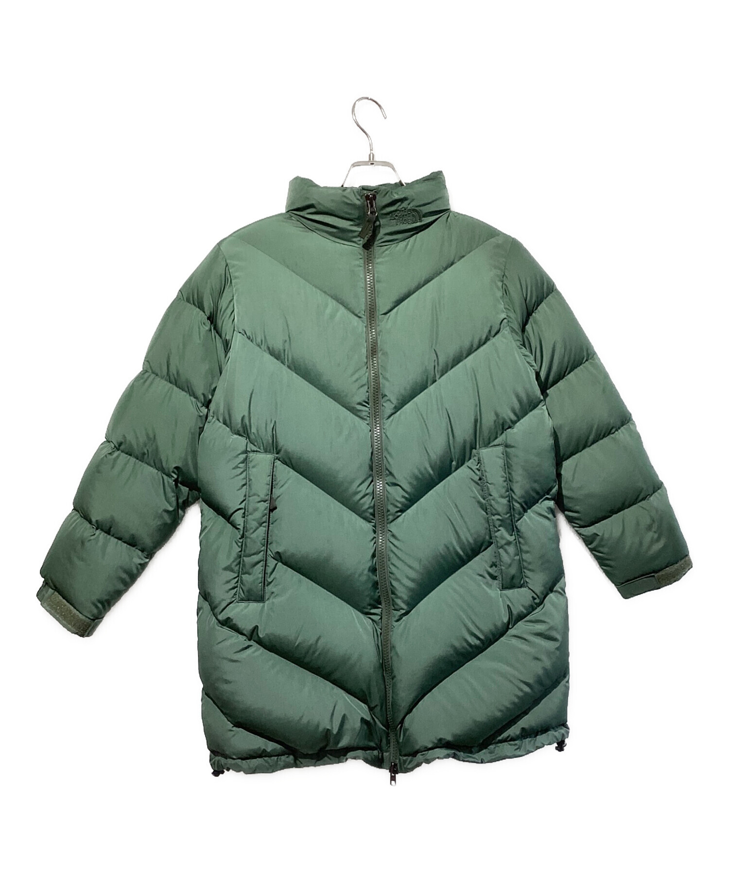 サ*ア様 ノースフェイス ダウンジャケット グリーン 古着 Lサイズ 中古・古着通販】THE NORTH FACE (ザ ノース フェイス) アウトドア