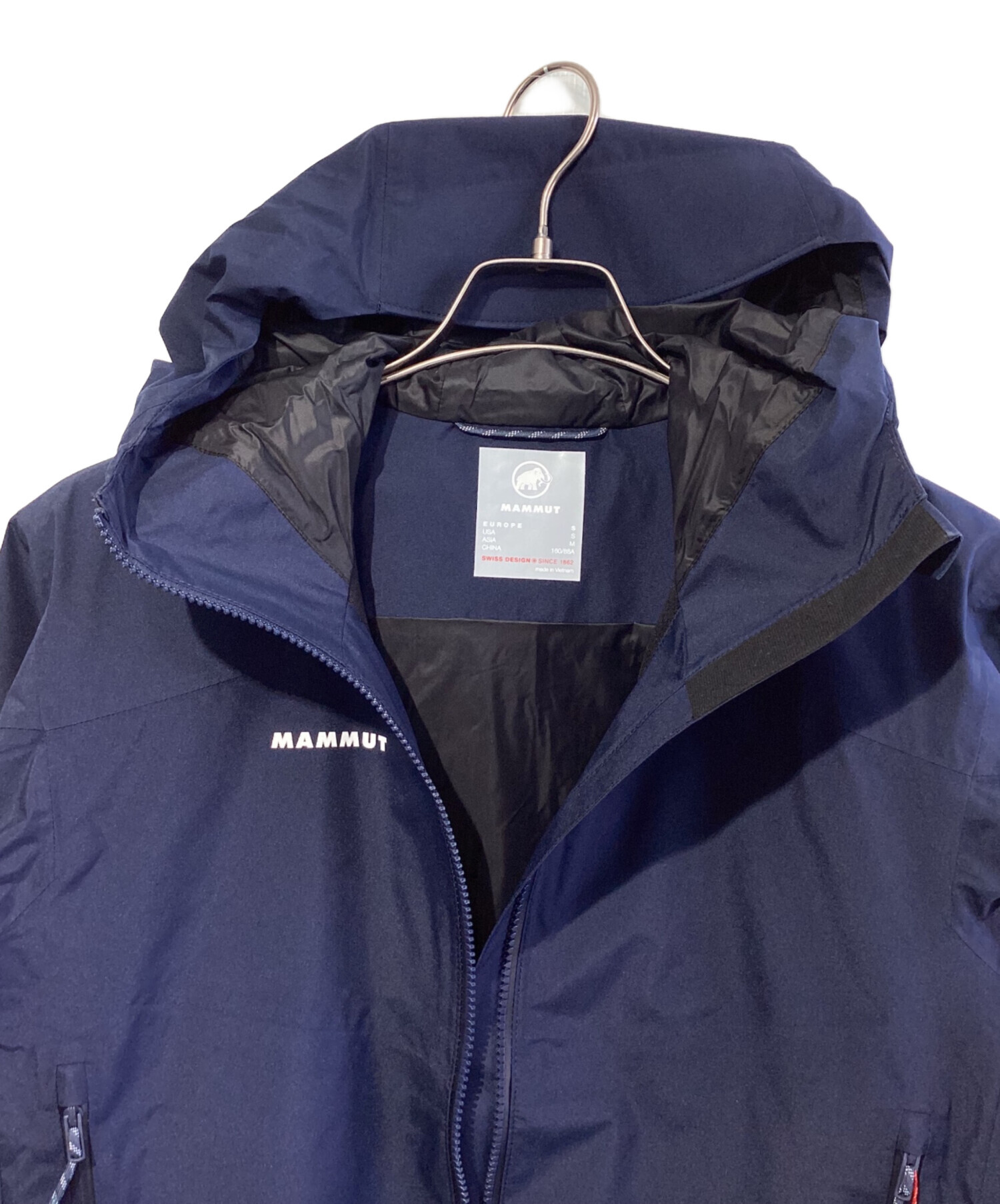 ゲリラセール ‼️美品【MAMMUT】フードジャケット レディース M ネイビー ゲリラセール ‼️美品【MAMMUT】フードジャケット レディース M
