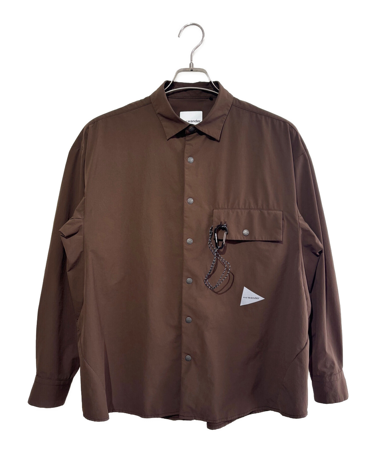 【新品未使用品】andwander 長袖シャツ 中古・古着通販】and wander (アンドワンダー) ライトダブルクロス