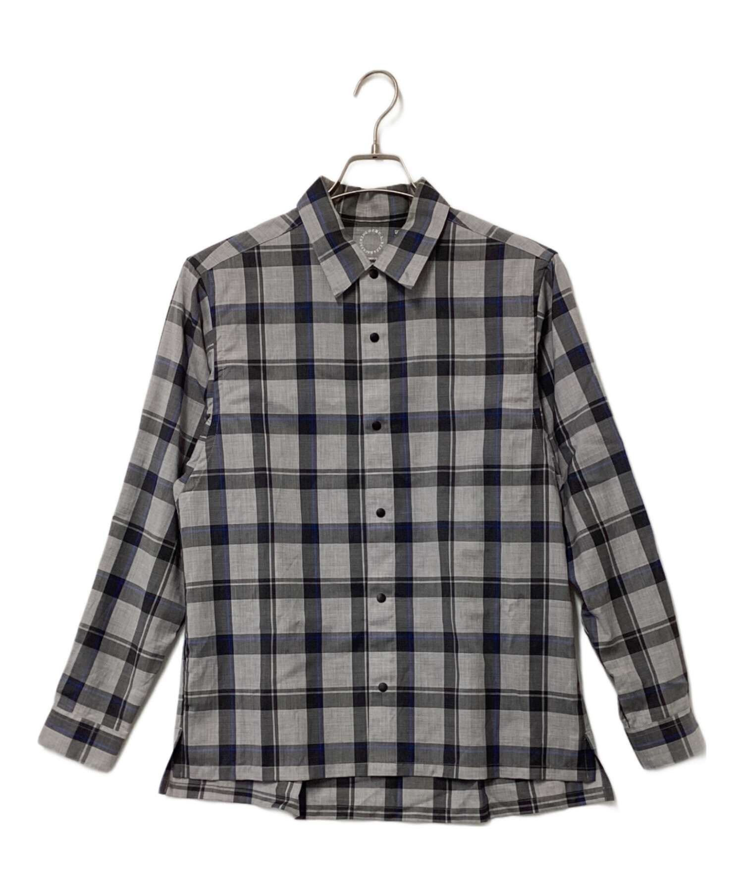 中古・古着通販】山と道 (ヤマトミチ) Merino Shirt グレー×ブラック