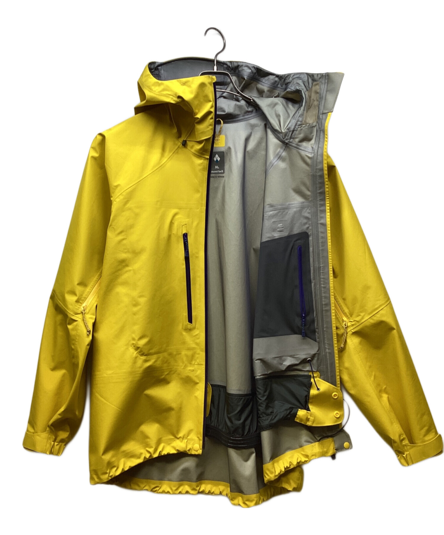 モンベル　ストリームパーカ Men's　XS イエロー　ゴアテックス　タグ付き 中古・古着通販】mont-bell (モンベル) ストリームパーカ イエロー