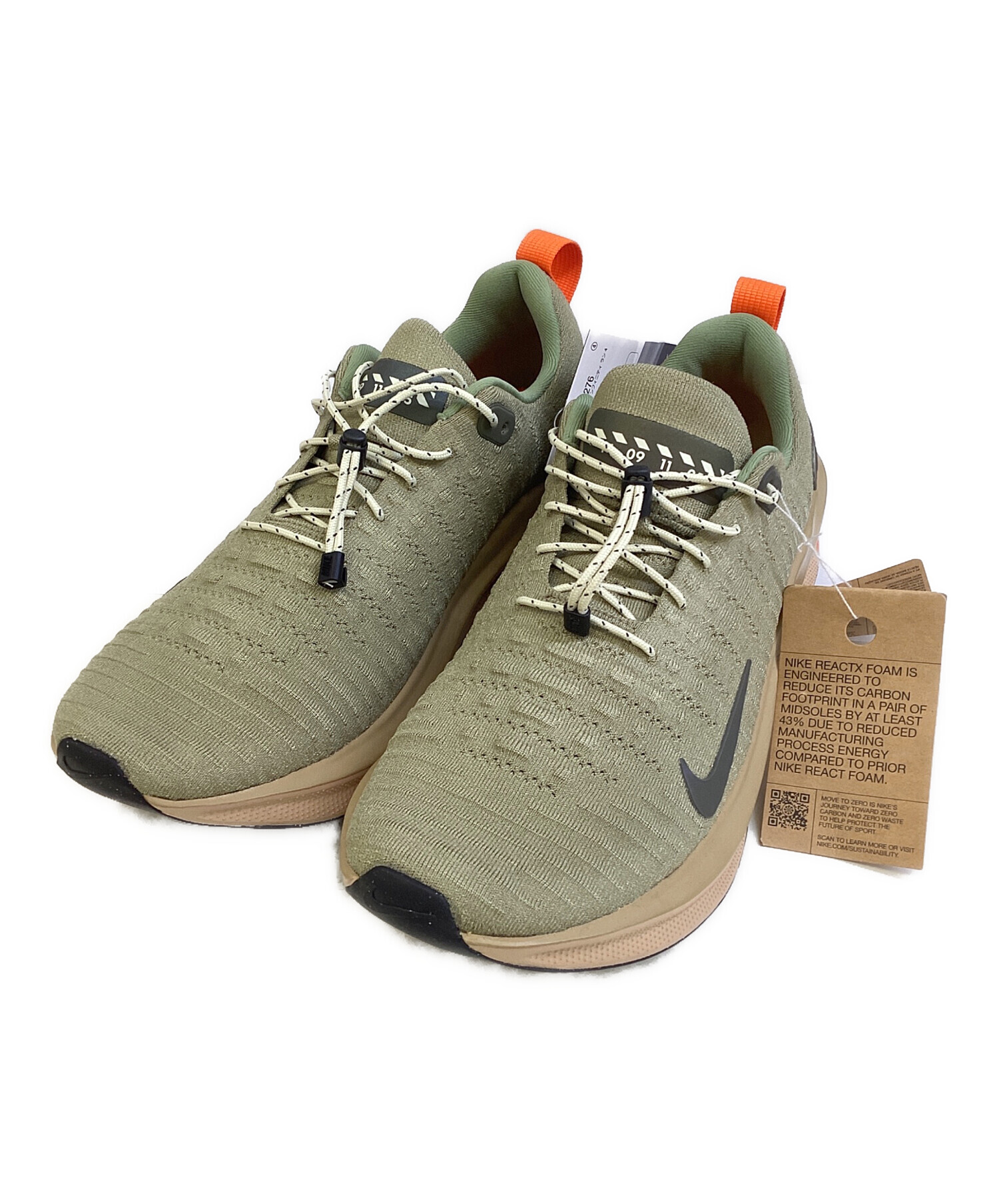 中古・古着通販】NIKE (ナイキ) ランニングシューズ オリーブ サイズ