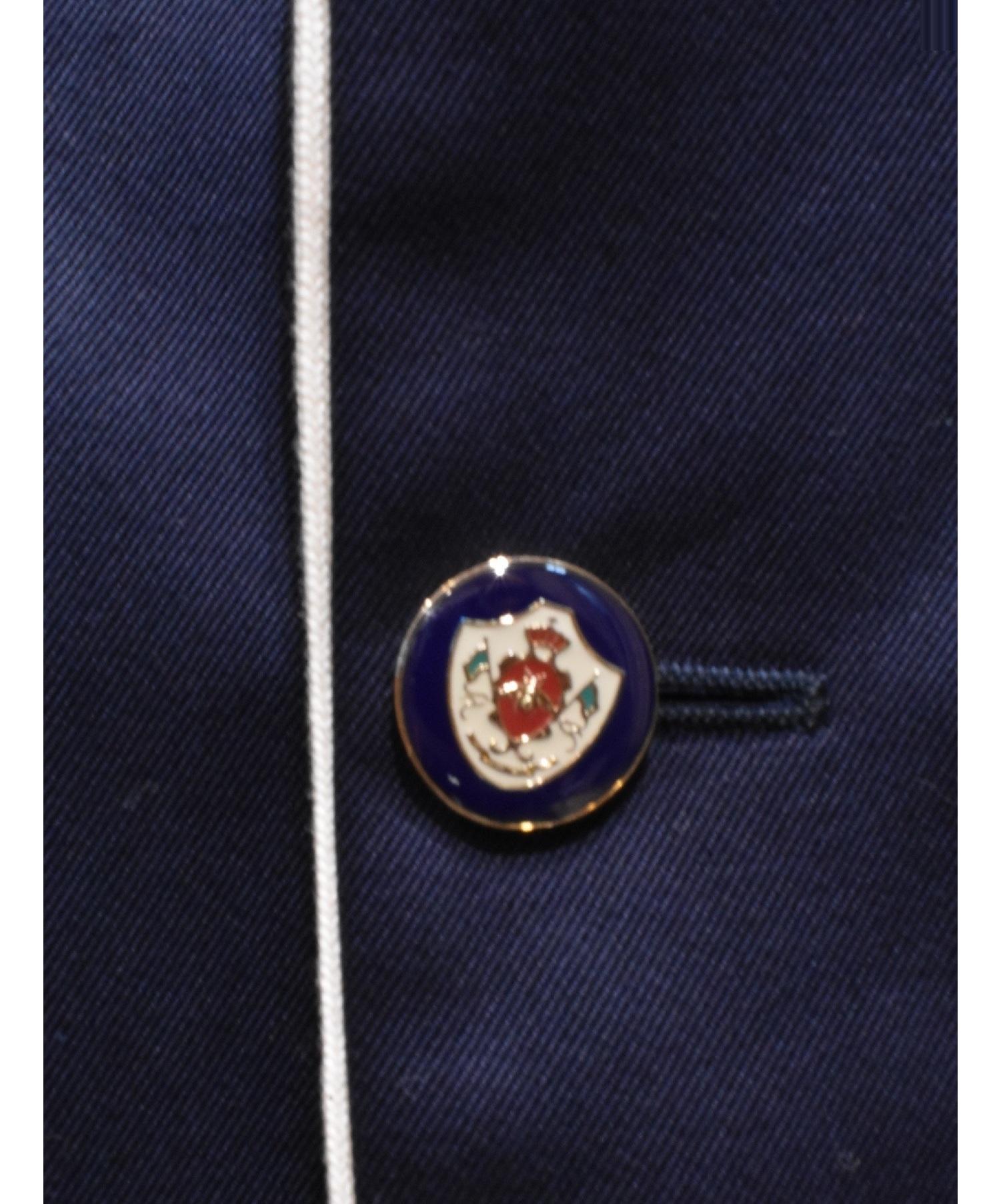 中古・古着通販】GUCCI (グッチ) パイピングブレザー ネイビー サイズ