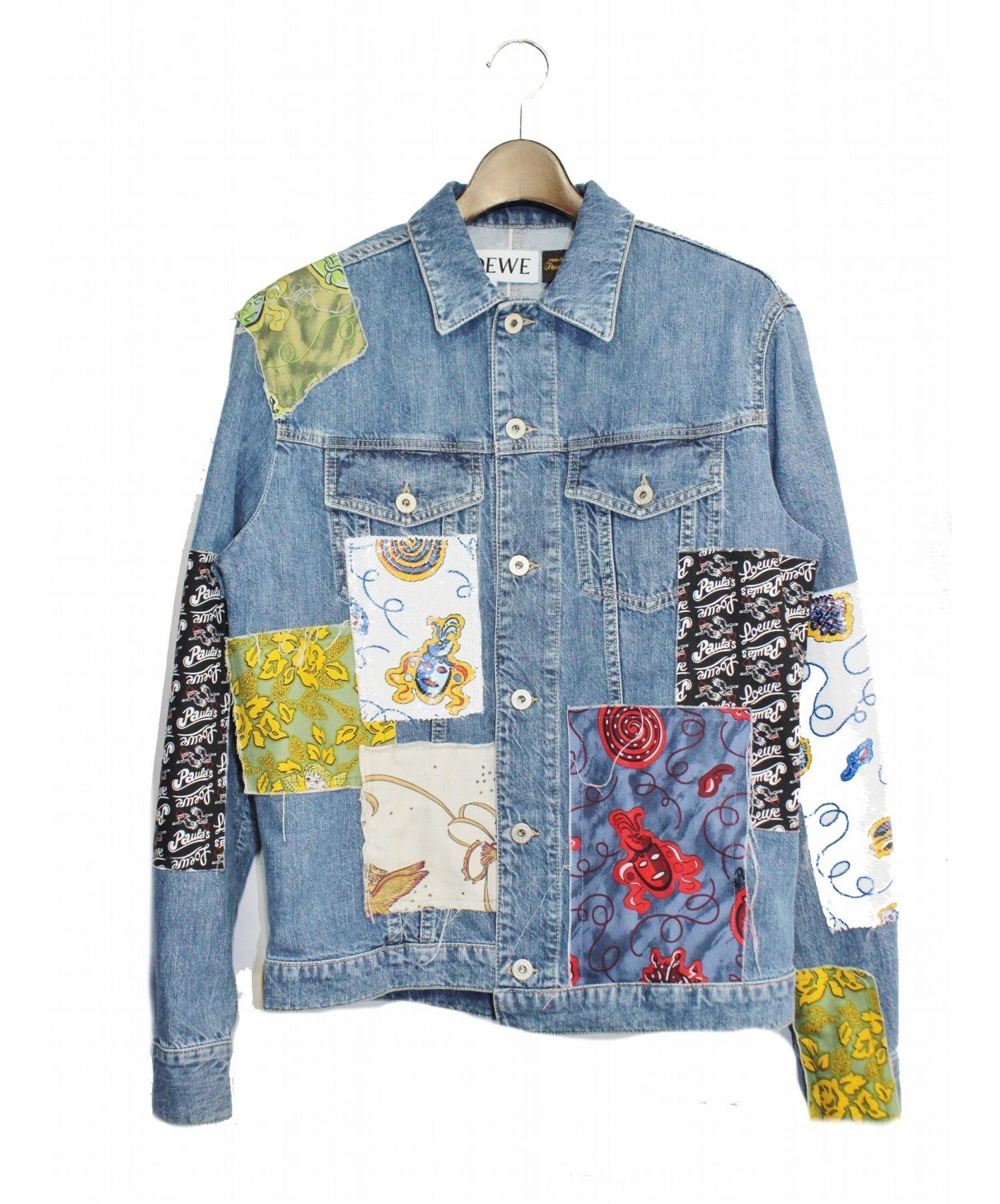 LOEWE パッチワークデニムジャケット 46