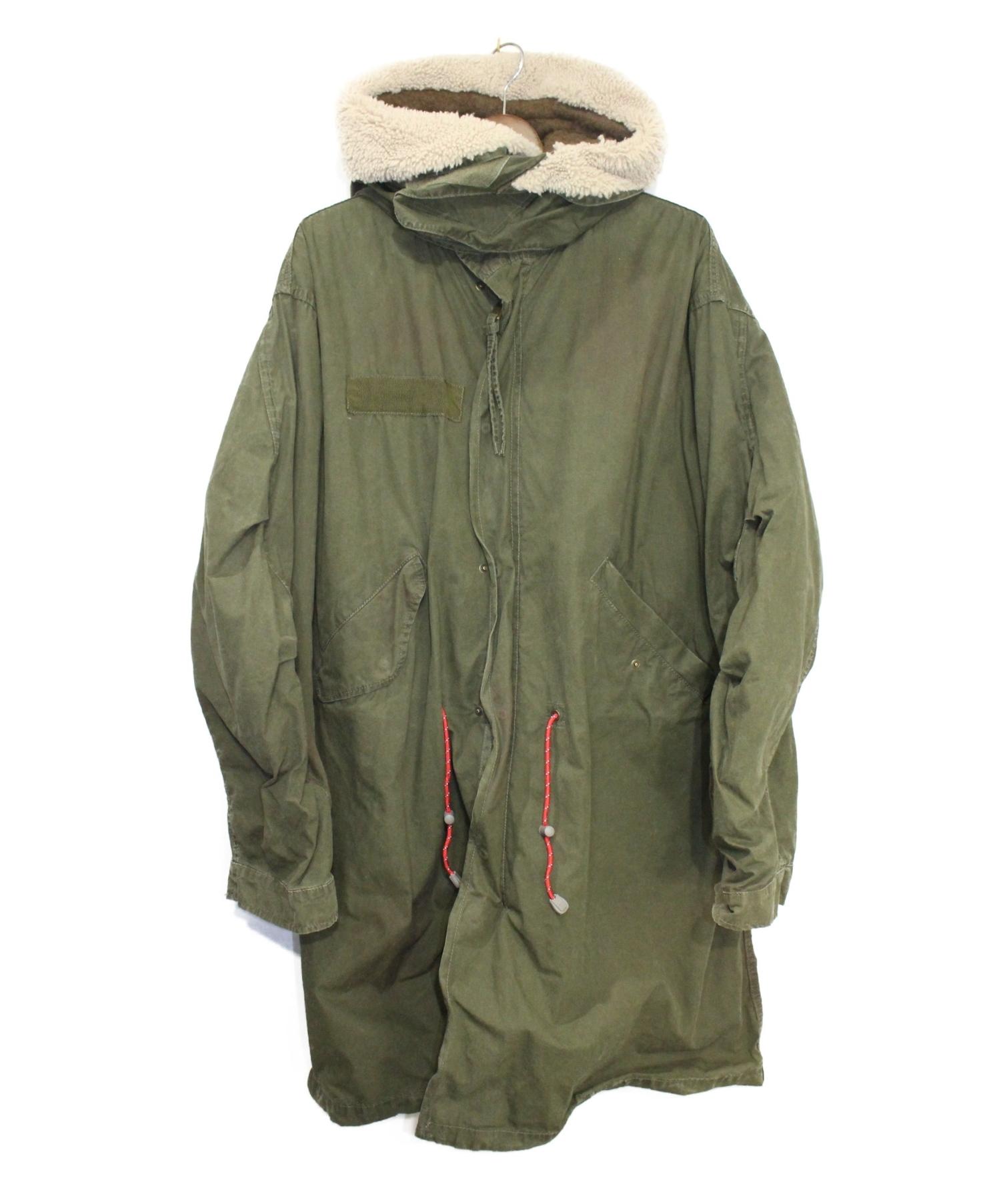 中古・古着通販】GUCCI (グッチ) バックプリントモッズコート カーキ