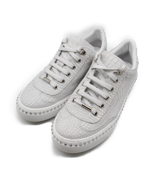 新品未使用　Jimmy Choo  INCAクロコ柄　レザースニーカー36 中古・古着通販】JIMMY CHOO (ジミーチュウ) クロコパターンスタッズ