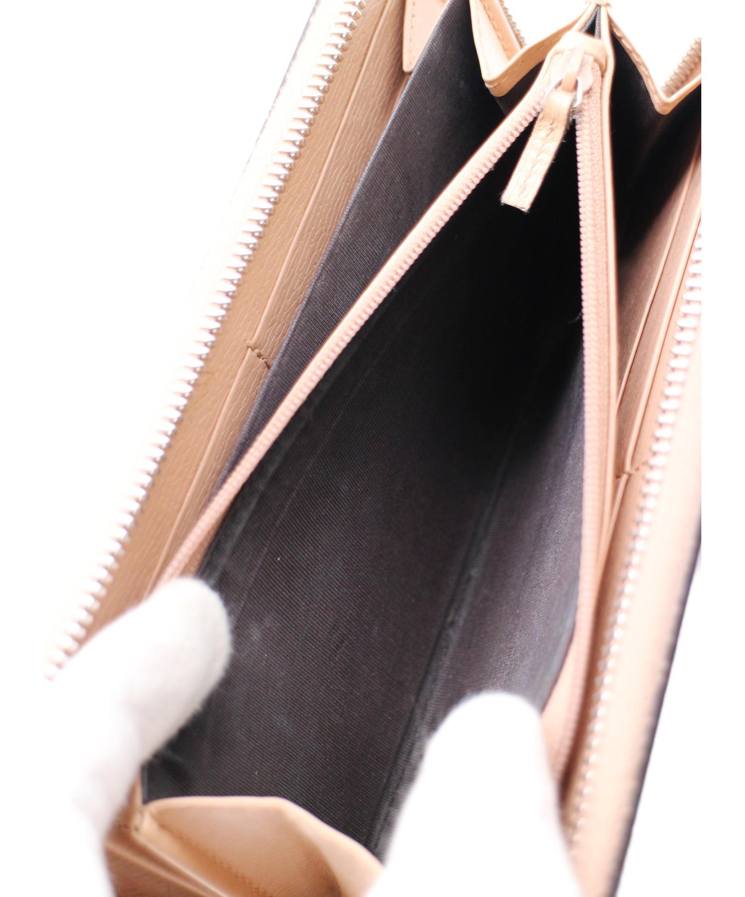 中古・古着通販】GUCCI (グッチ) 長財布/ブルームス ピンク GG