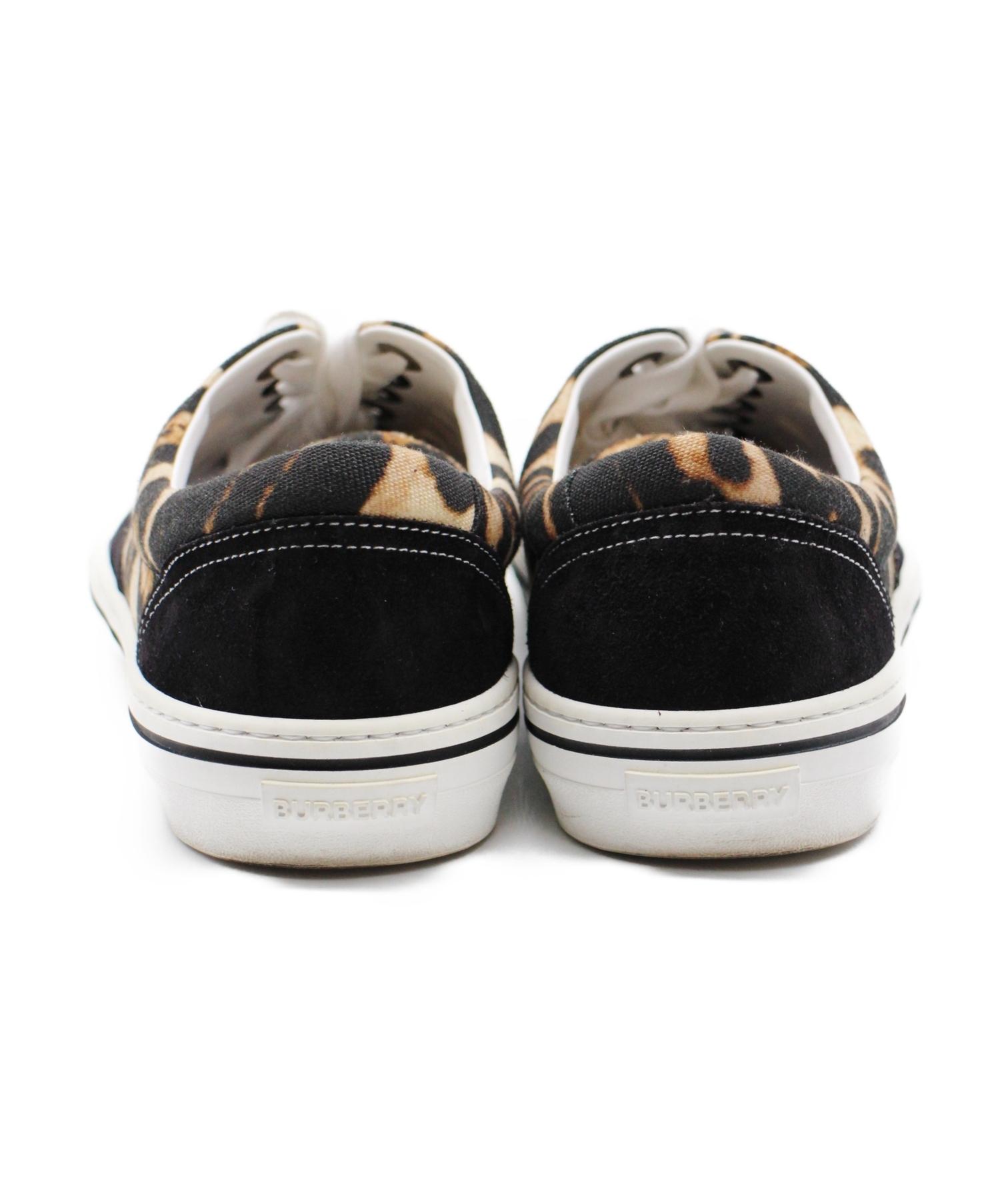 中古・古着通販】BURBERRY (バーバリー) レオパード切替スニーカー
