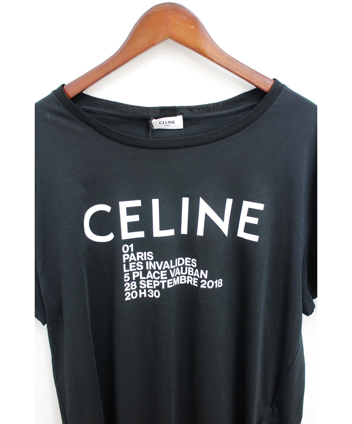 中古・古着通販】CELINE (セリーヌ) 19SS/ロゴTシャツ ブラック サイズ 