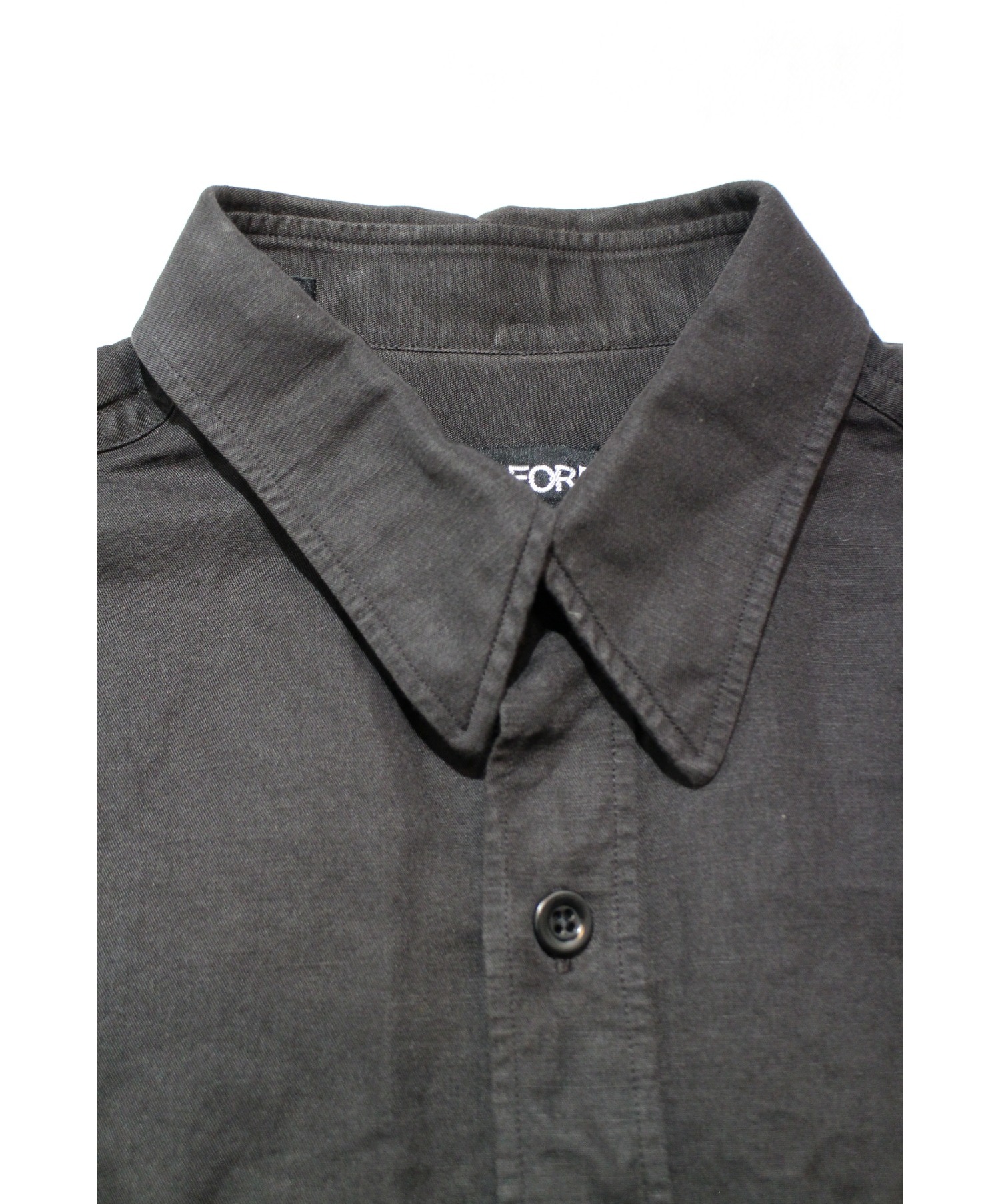 中古・古着通販】TOM FORD (トム フォード) ミリタリーシャツ ブラック 