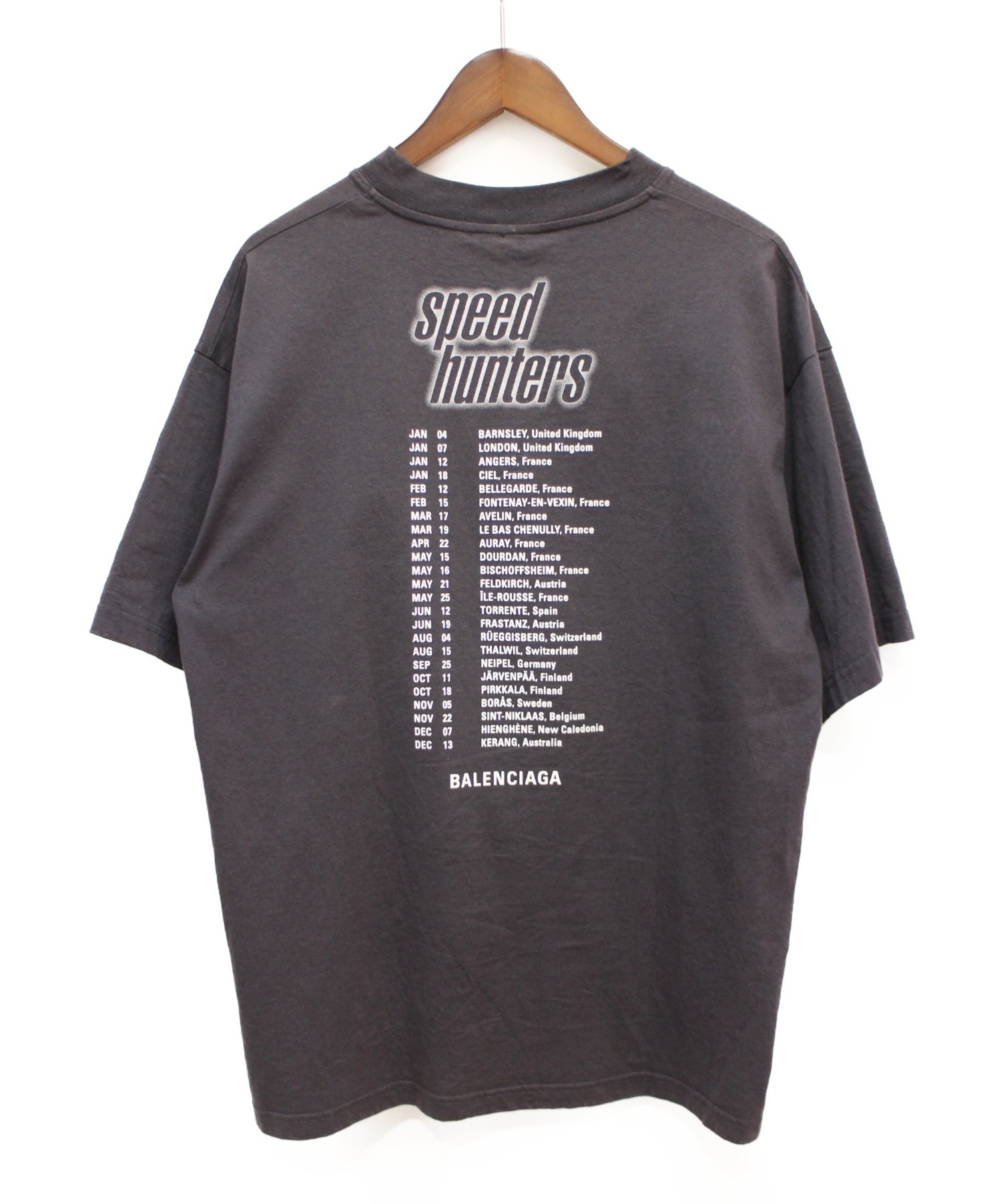 BALENCIAGA Speedhunters T-shirt XS Gray