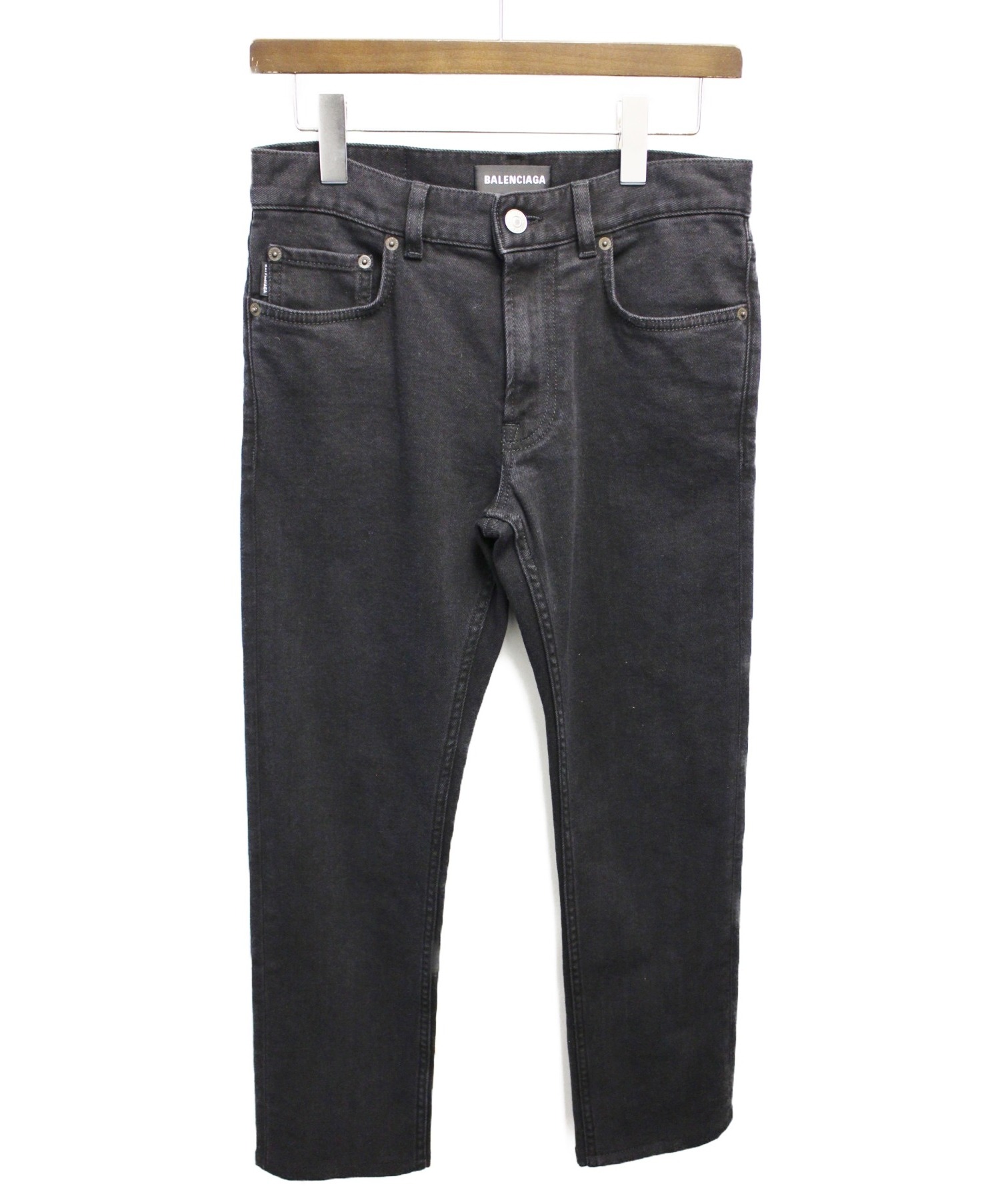 中古・古着通販】BALENCIAGA (バレンシアガ) デニムパンツ ブラック