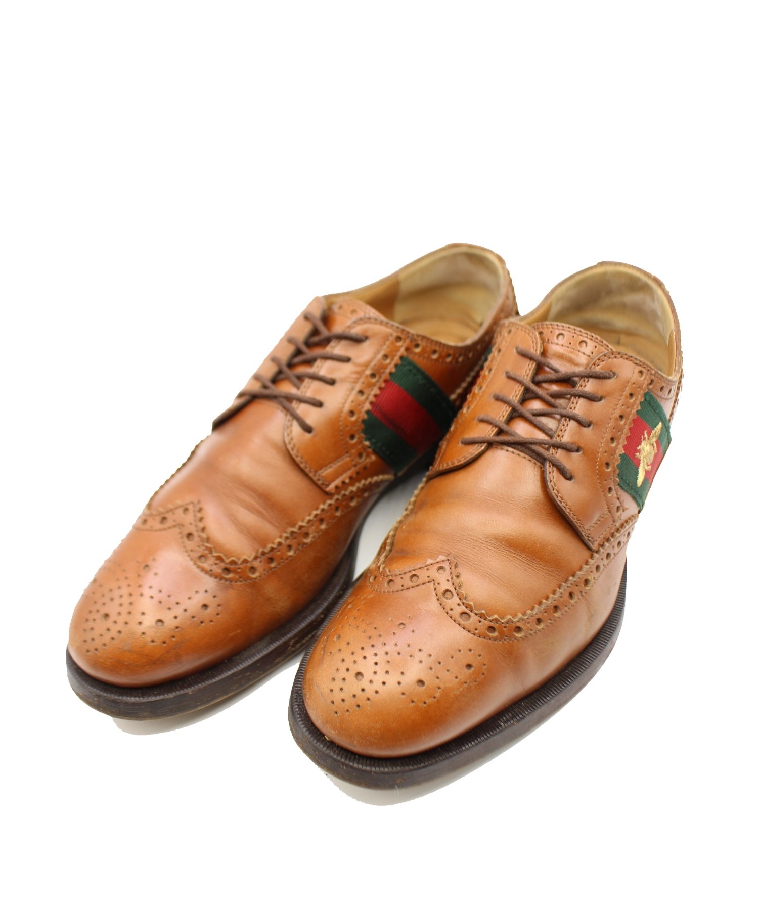 中古・古着通販】GUCCI (グッチ) 革靴 ブラウン サイズ:6｜ブランド 