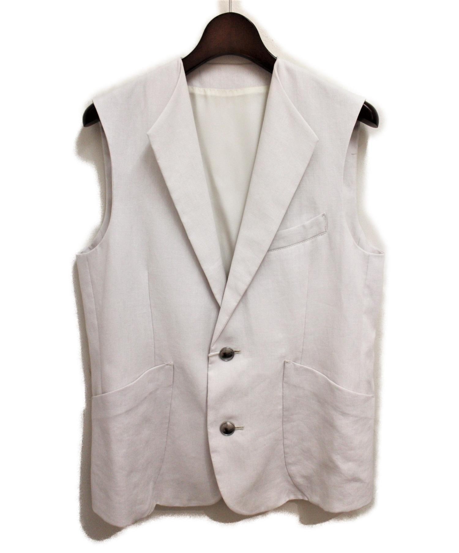 sulvam ノースリーブジャケット 中古・古着通販】sulvam (サルバム) 20SS ノースリーブジャケット