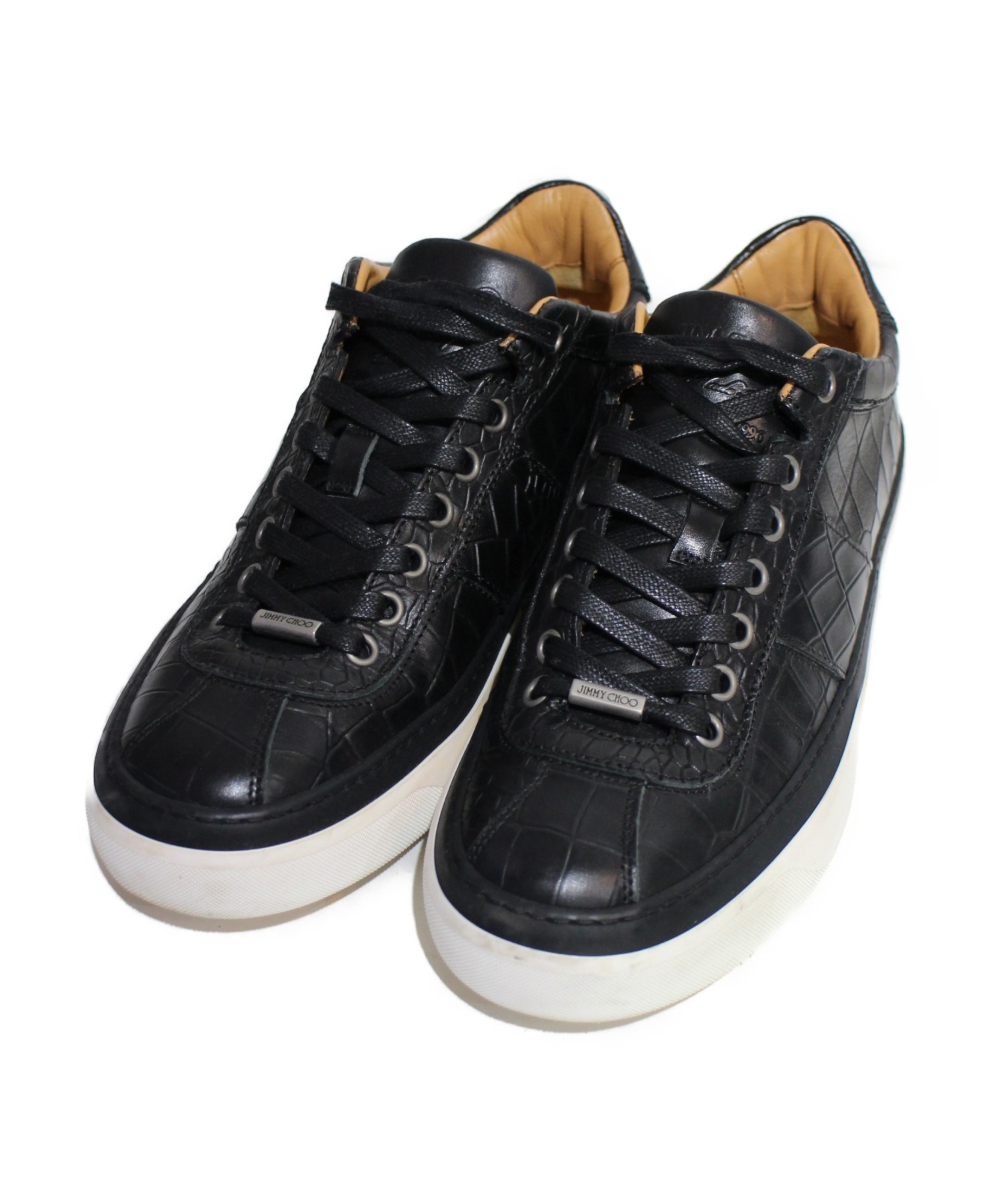 中古・古着通販】JIMMY CHOO (ジミーチュウ) レザースニーカー