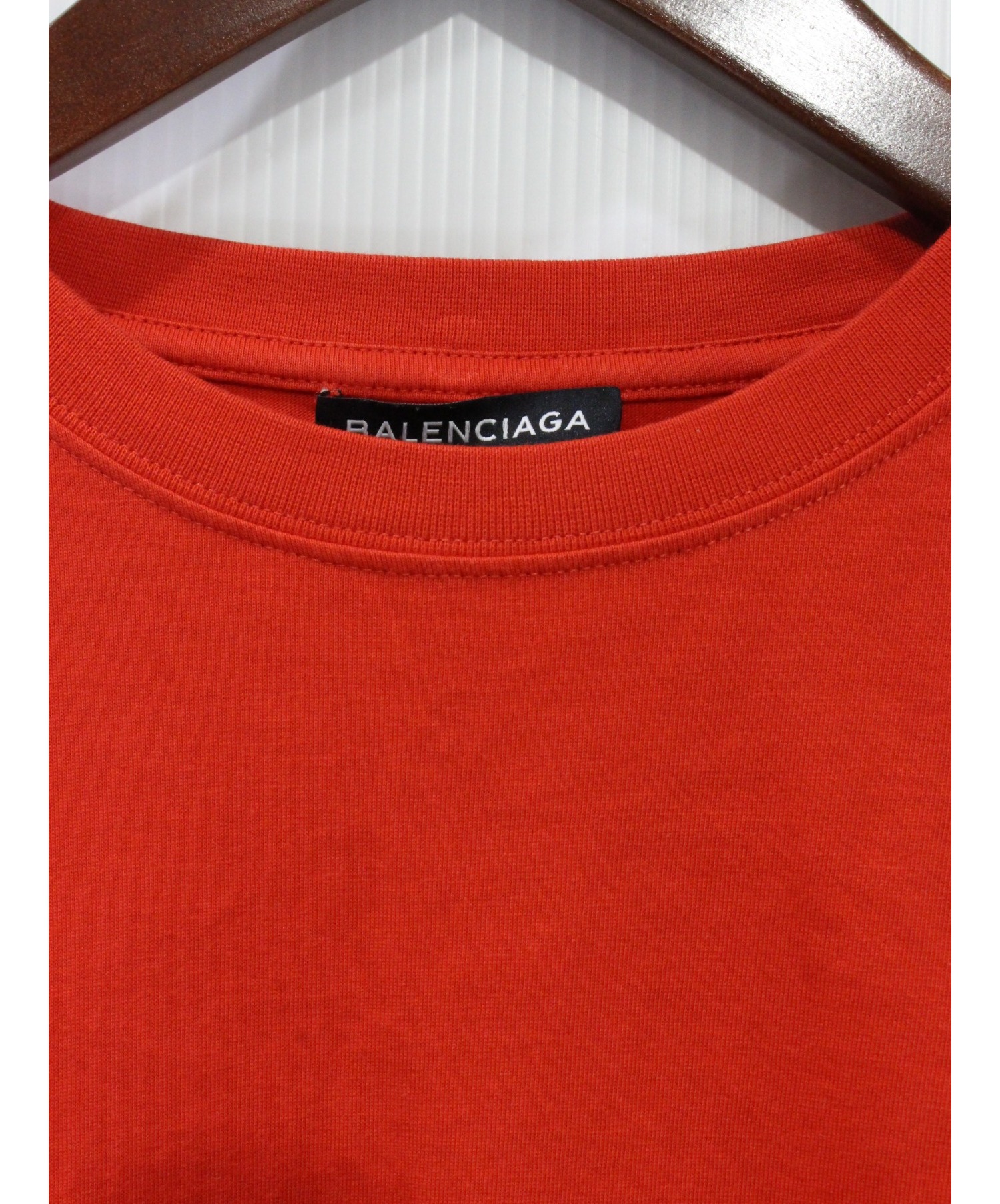 中古・古着通販】BALENCIAGA (バレンシアガ) Homme 刺繍Tシャツ レッド