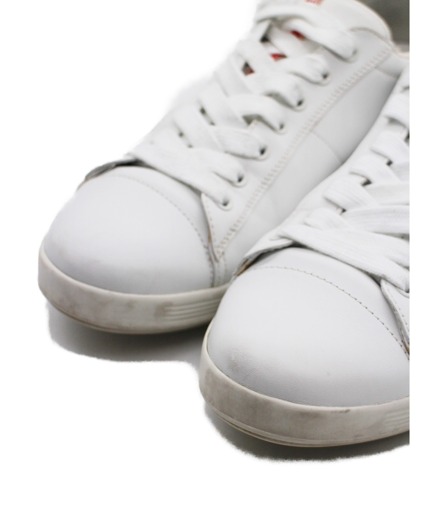 中古・古着通販】PRADA (プラダ) ローカットスニーカー ホワイト 