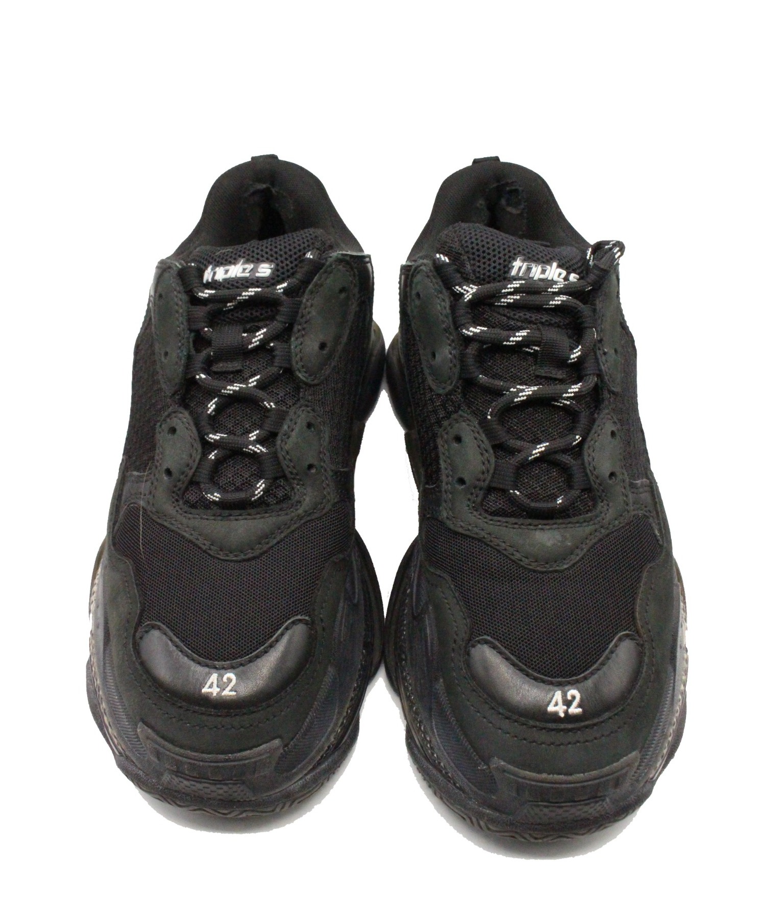 中古・古着通販】BALENCIAGA (バレンシアガ) TRIPLE S ブラック サイズ