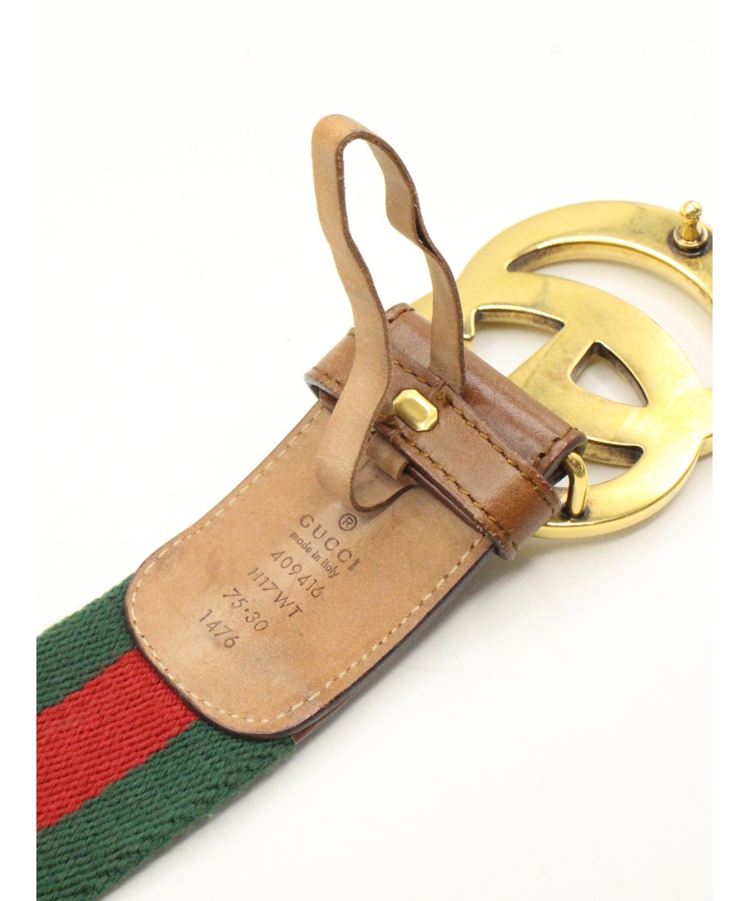 中古・古着通販】GUCCI (グッチ) GG マーモント ベルト ブラウン 