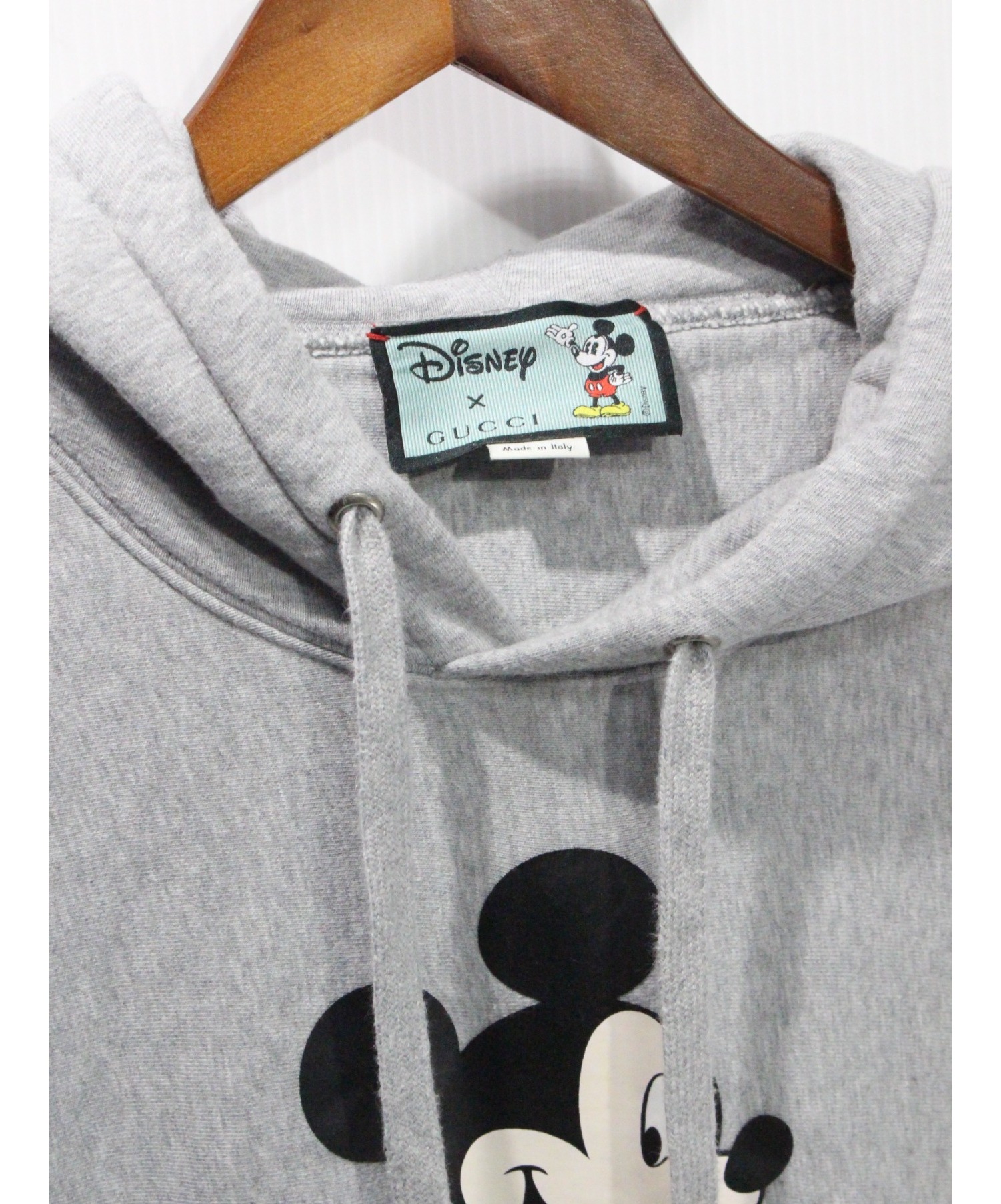 中古・古着通販】GUCCI (グッチ) ミッキープリントパーカー グレー