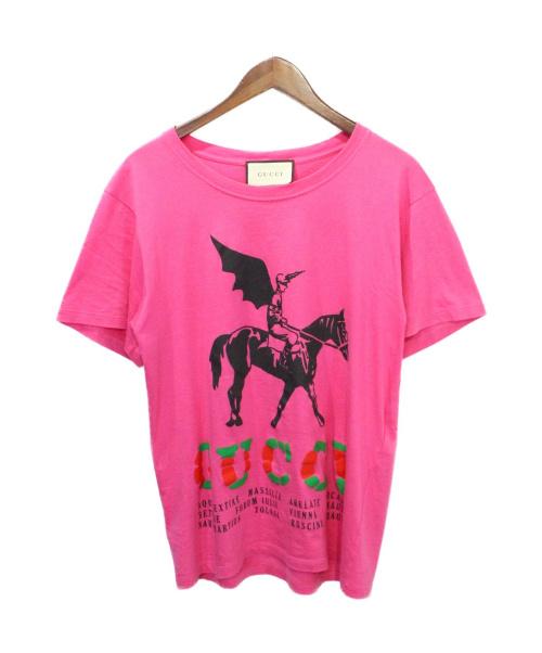 中古・古着通販】GUCCI (グッチ) Tシャツ ピンク サイズ:XS｜ブランド
