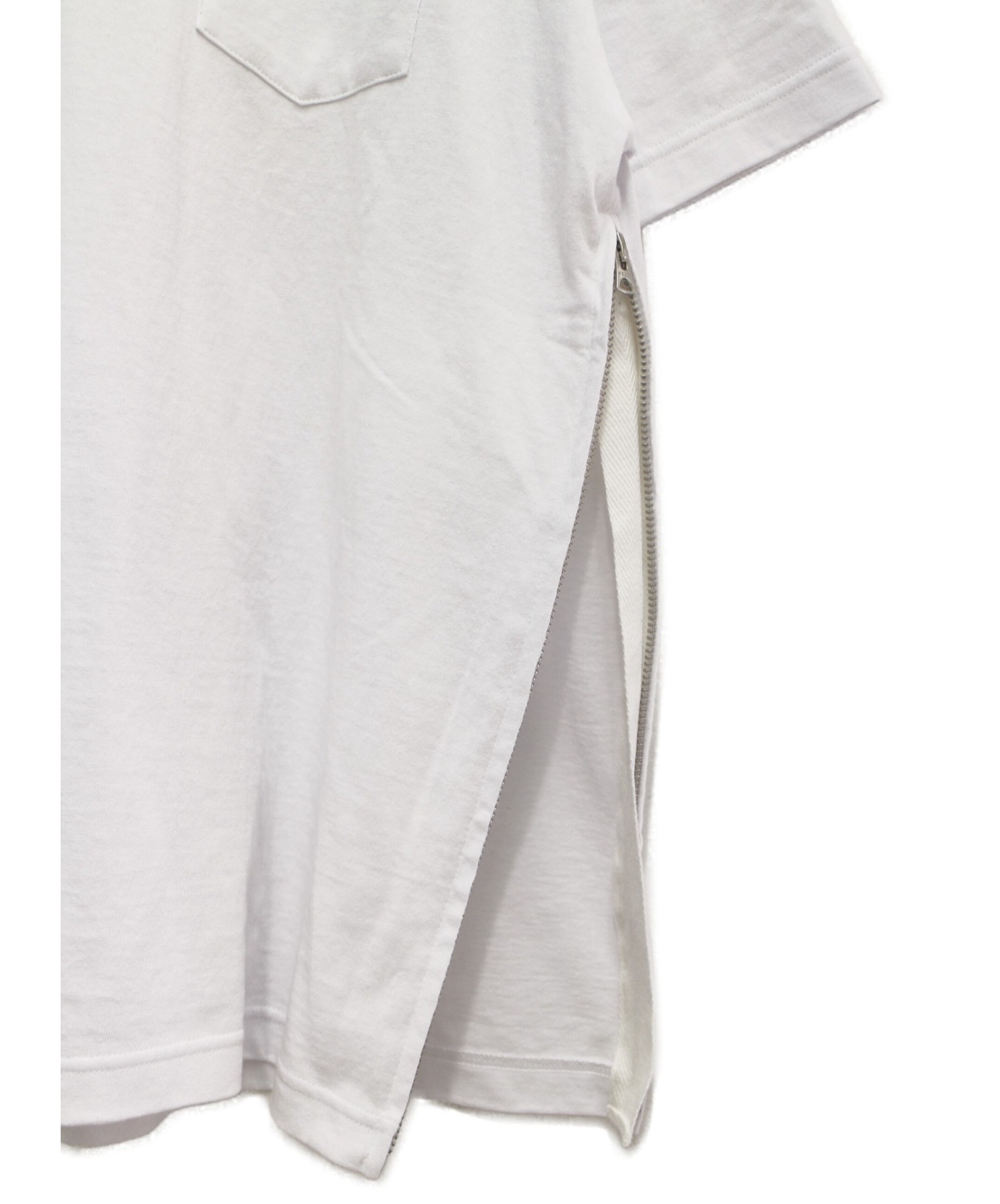 中古・古着通販】sacai (サカイ) 21SS サイドジップコットンTシャツ 