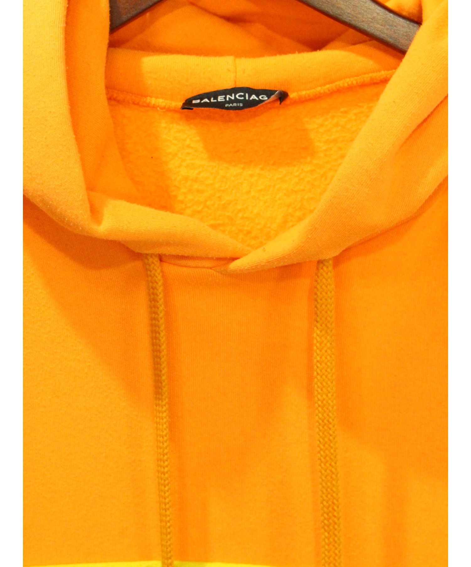 中古・古着通販】BALENCIAGA (バレンシアガ) パーカー オレンジ サイズ 