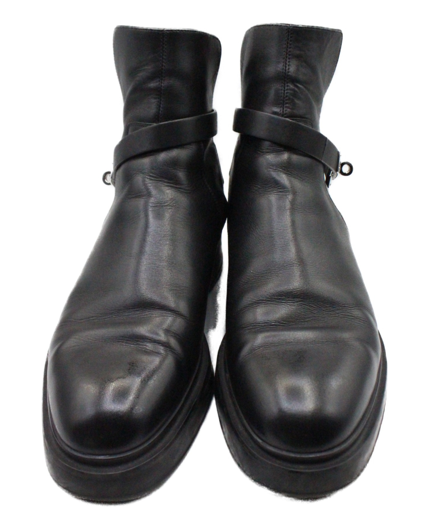 中古・古着通販】HERMES (エルメス) ヴェオ ジョッパーブーツ ブラック