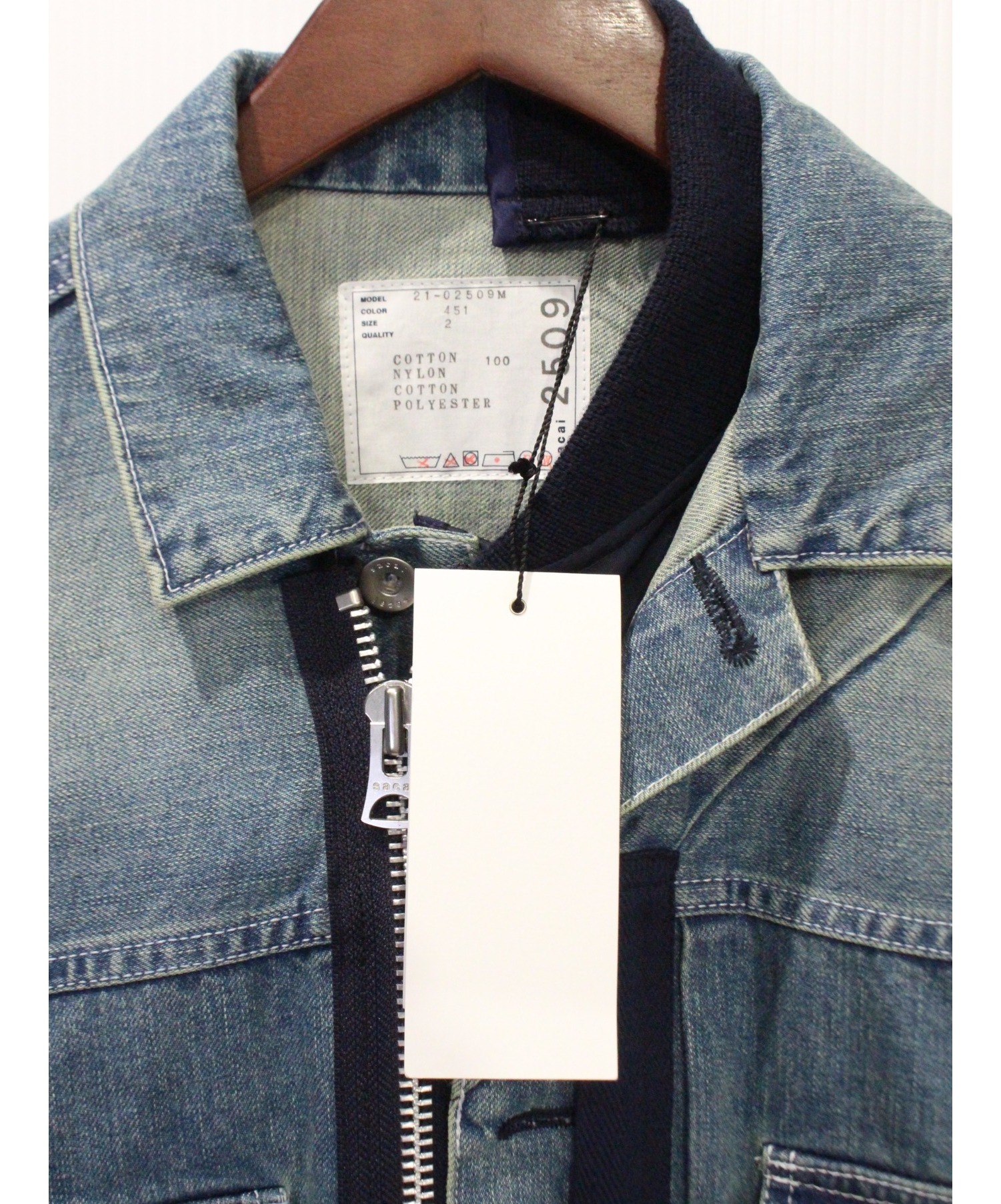 中古・古着通販】sacai (サカイ) Denim Blouson インディゴ