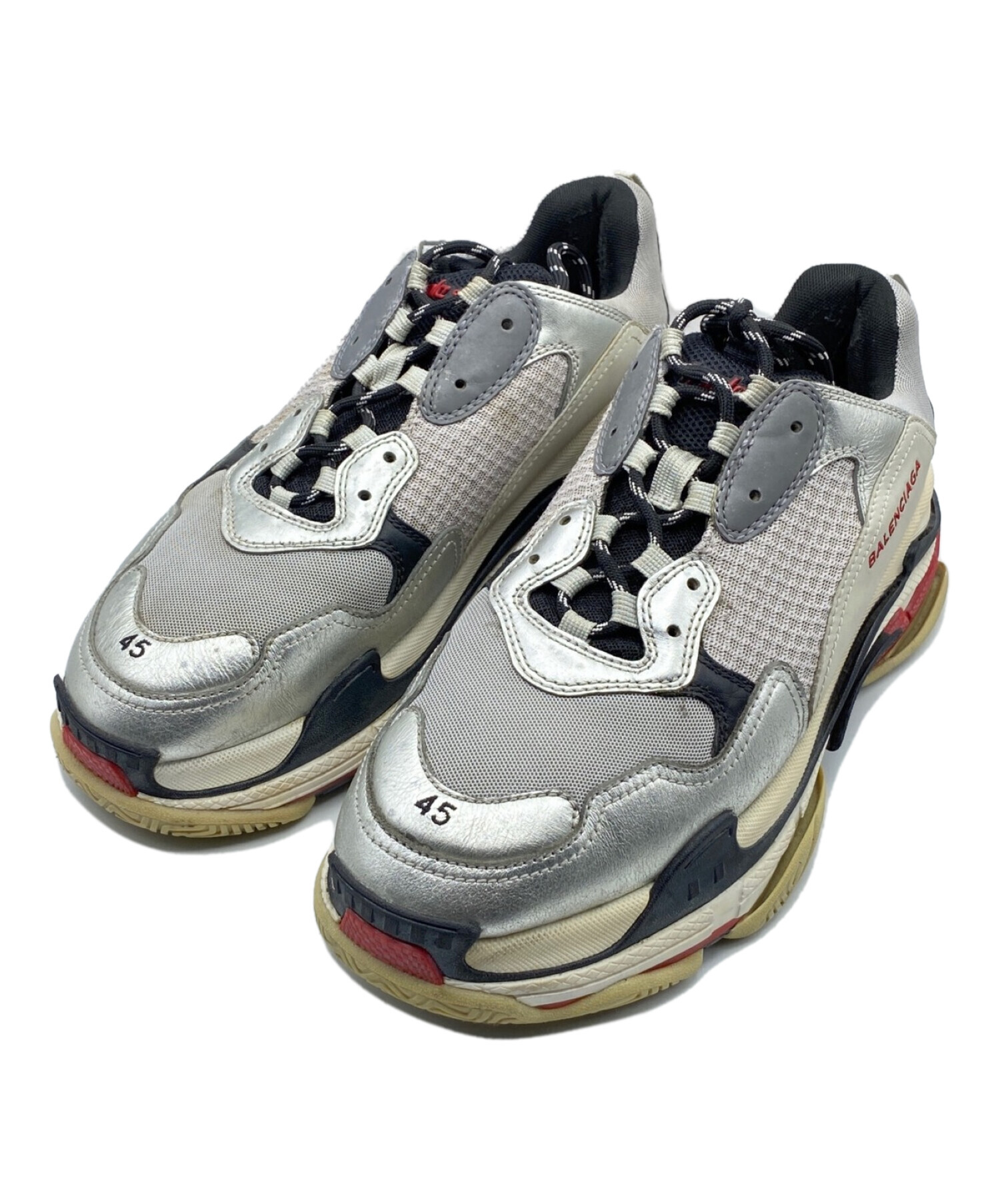 中古・古着通販】BALENCIAGA (バレンシアガ) Triple S シルバー サイズ