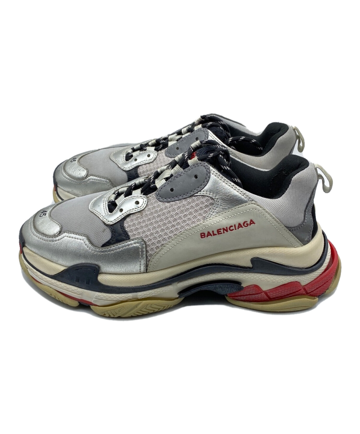 中古・古着通販】BALENCIAGA (バレンシアガ) Triple S シルバー サイズ