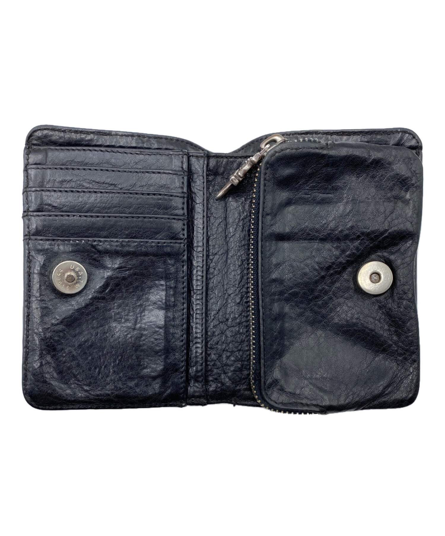 中古・古着通販】CHROME HEARTS (クロムハーツ) JOEY WALLET ブラック 
