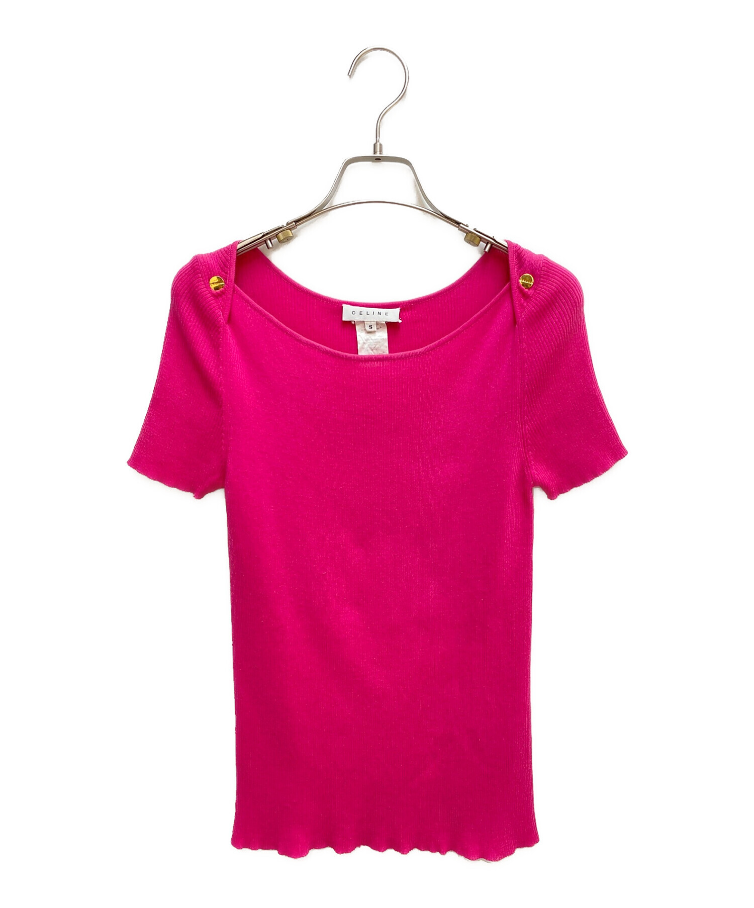 CELINE ピンク Tシャツ NEW LOOSE CELINE T-SHIRT IN COTTON JERSEY PINK FLAMINGO Small | eBay