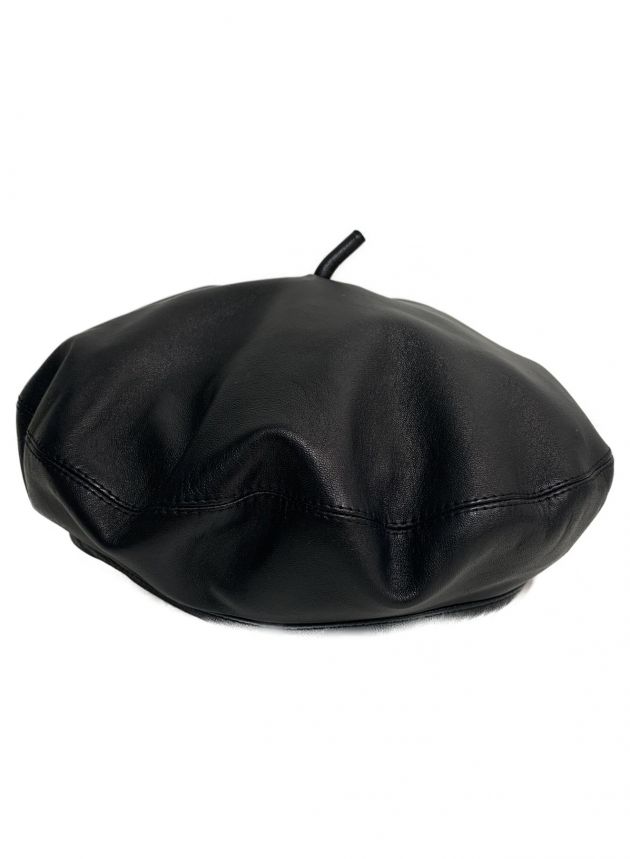 美品　クリスチャン　ディオール　レザー　ベレー帽 中古・古着通販】Christian Dior (クリスチャン ディオール) ベレー帽