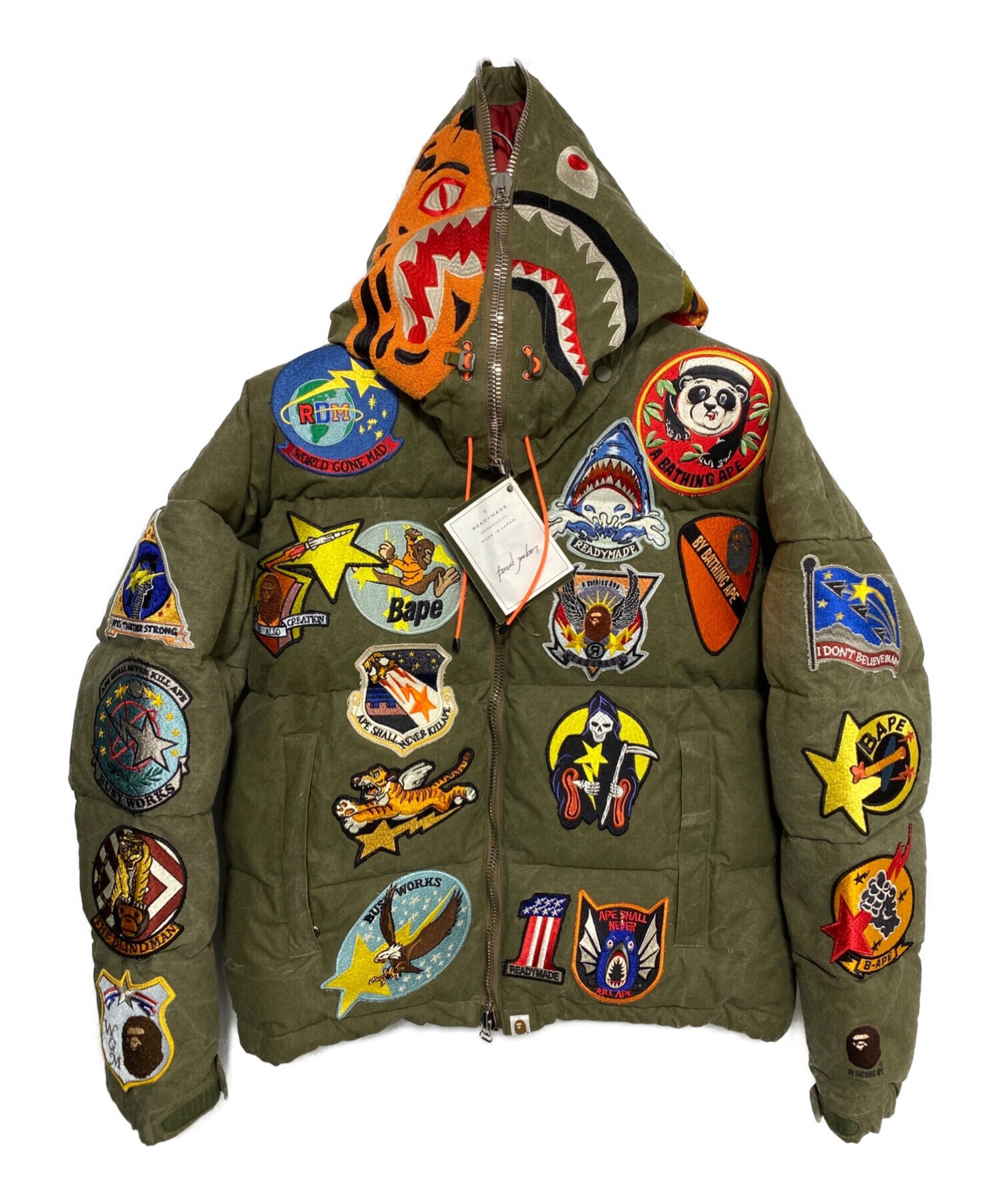 中古・古着通販】A BATHING APE (エイプ) Tiger Shark Down Jacket