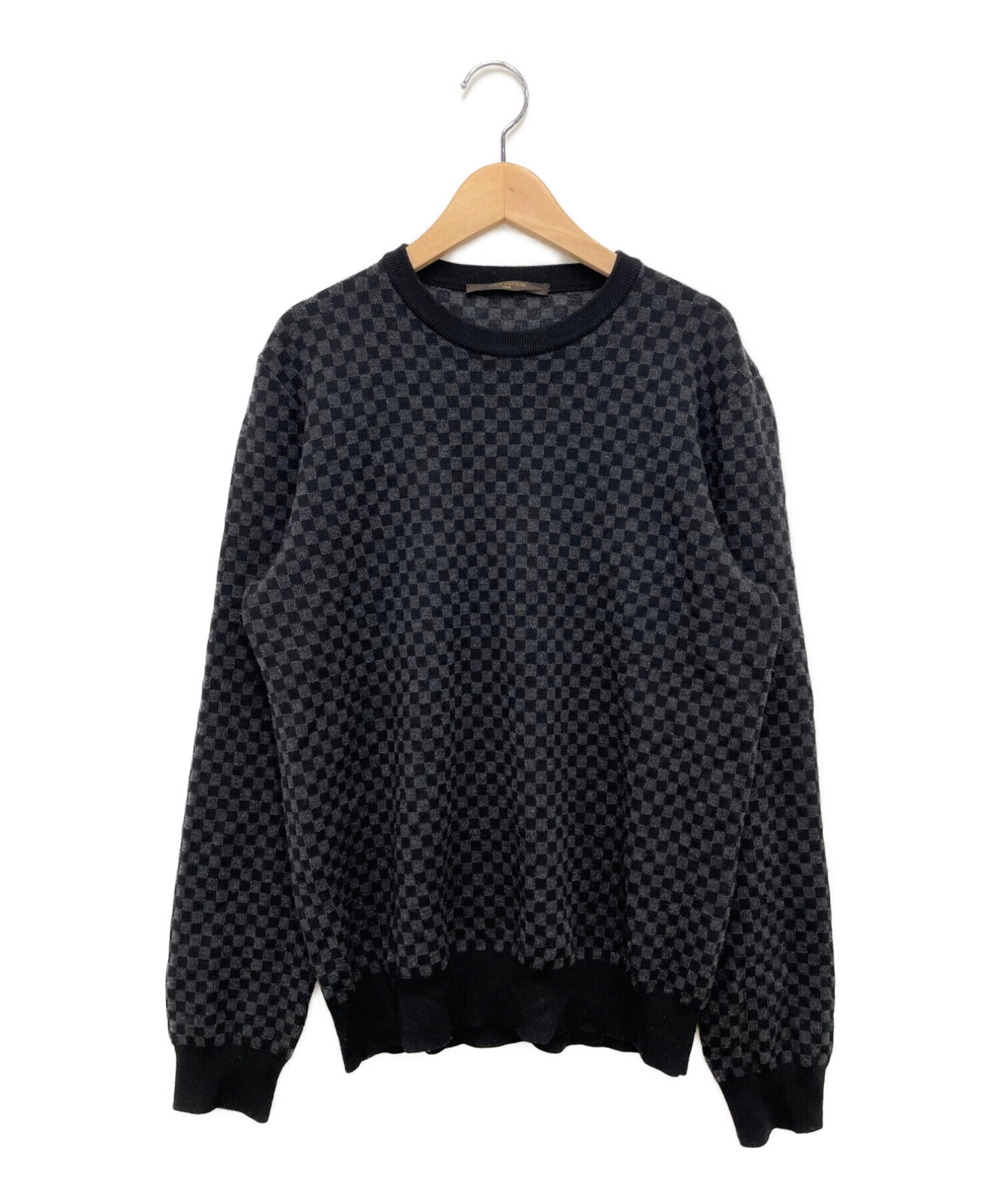中古・古着通販】LOUIS VUITTON (ルイ ヴィトン) ダミエ柄ニット 