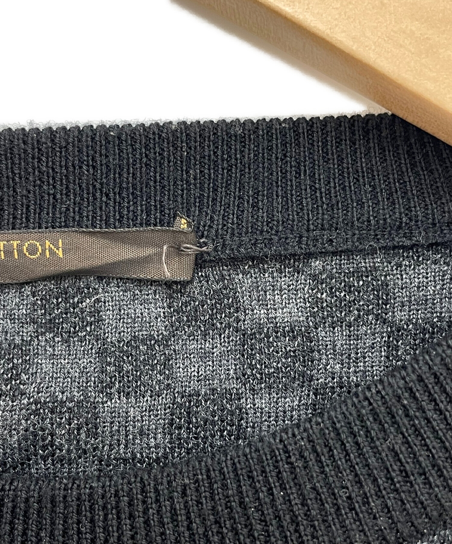 中古・古着通販】LOUIS VUITTON (ルイ ヴィトン) ダミエ柄ニット