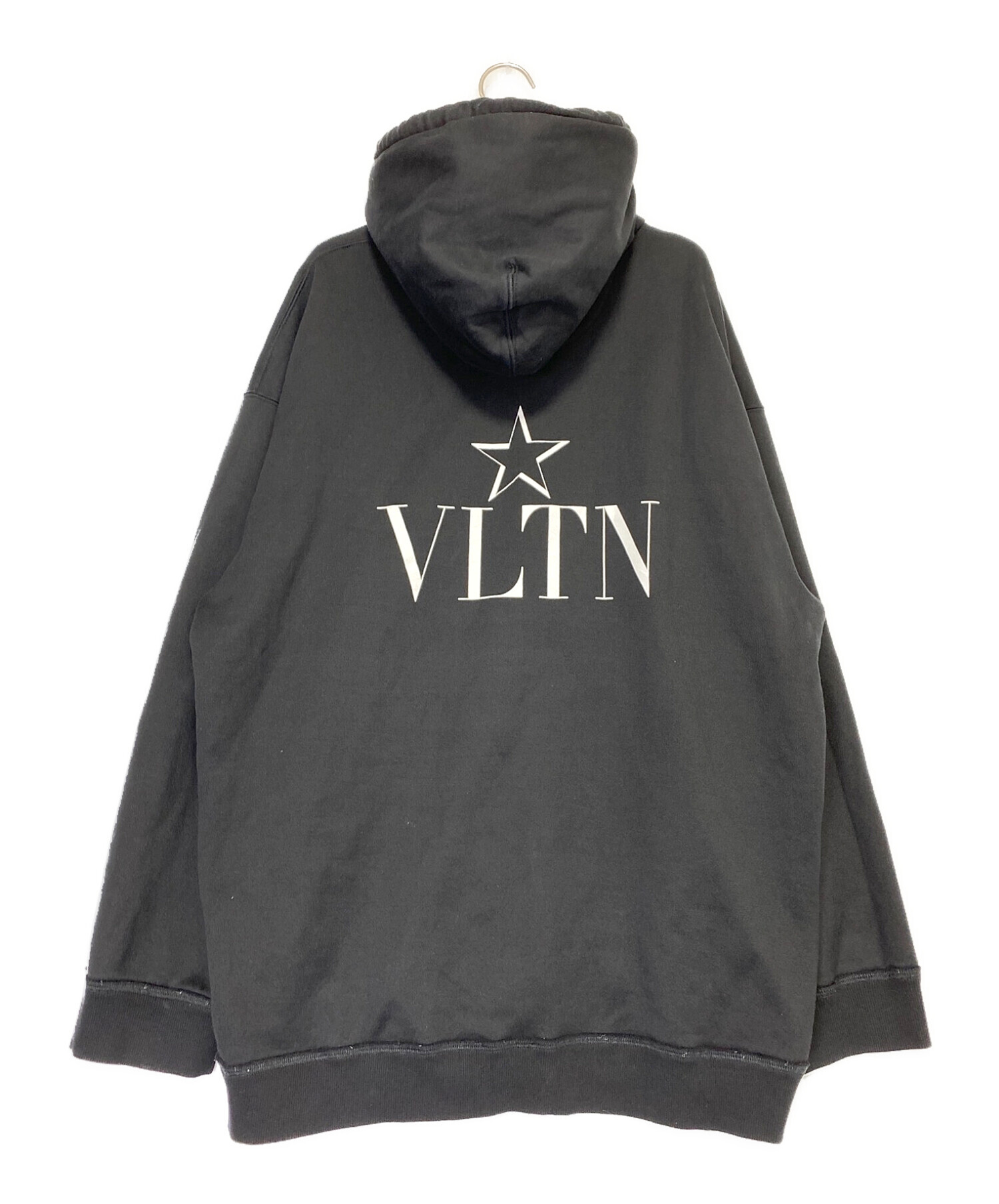 中古・古着通販】VALENTINO (ヴァレンティノ) ジップパーカー ブラック