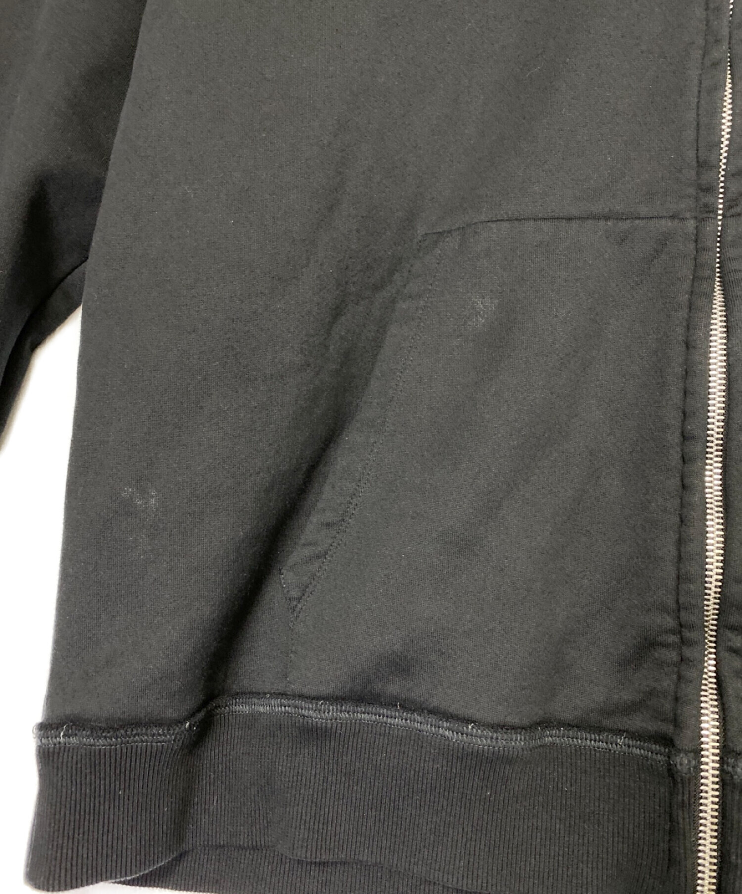 中古・古着通販】VALENTINO (ヴァレンティノ) ジップパーカー ブラック