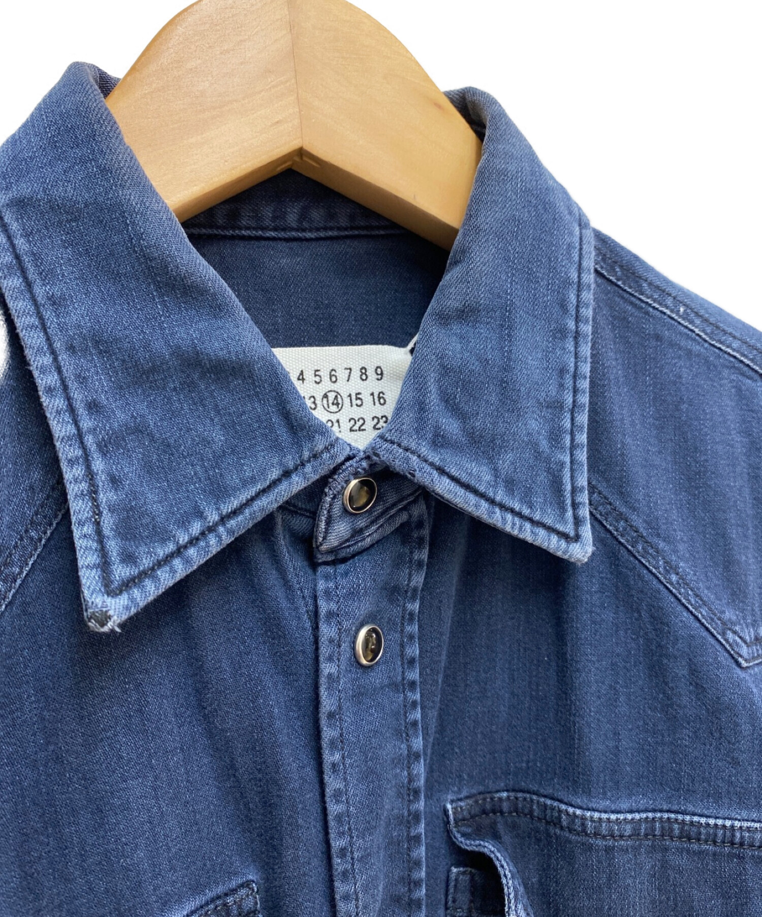 マルジェラ　デニムシャツ 44サイズ 中古・古着通販】Maison Margiela (メゾンマルジェラ) デニムシャツ