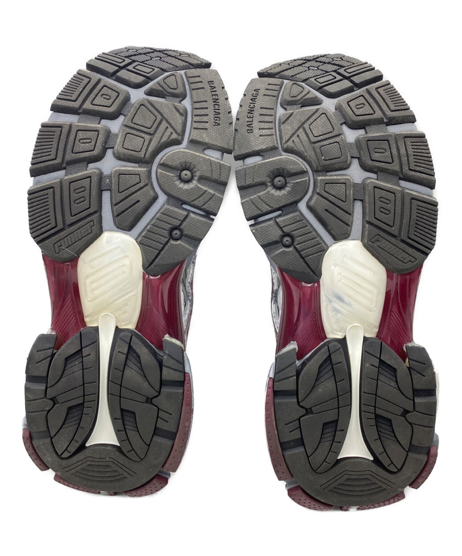 中古・古着通販】BALENCIAGA (バレンシアガ) RUNNER レッド×グレー
