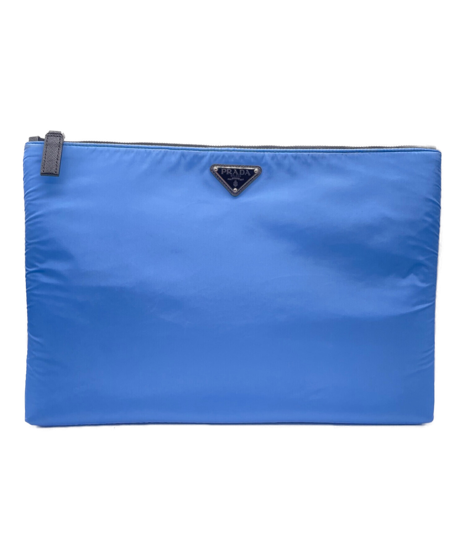 PRADA エコファー クラッチバッグ ライトブルー 中古・古着通販】PRADA (プラダ) クラッチバッグ スカイブルー サイズ