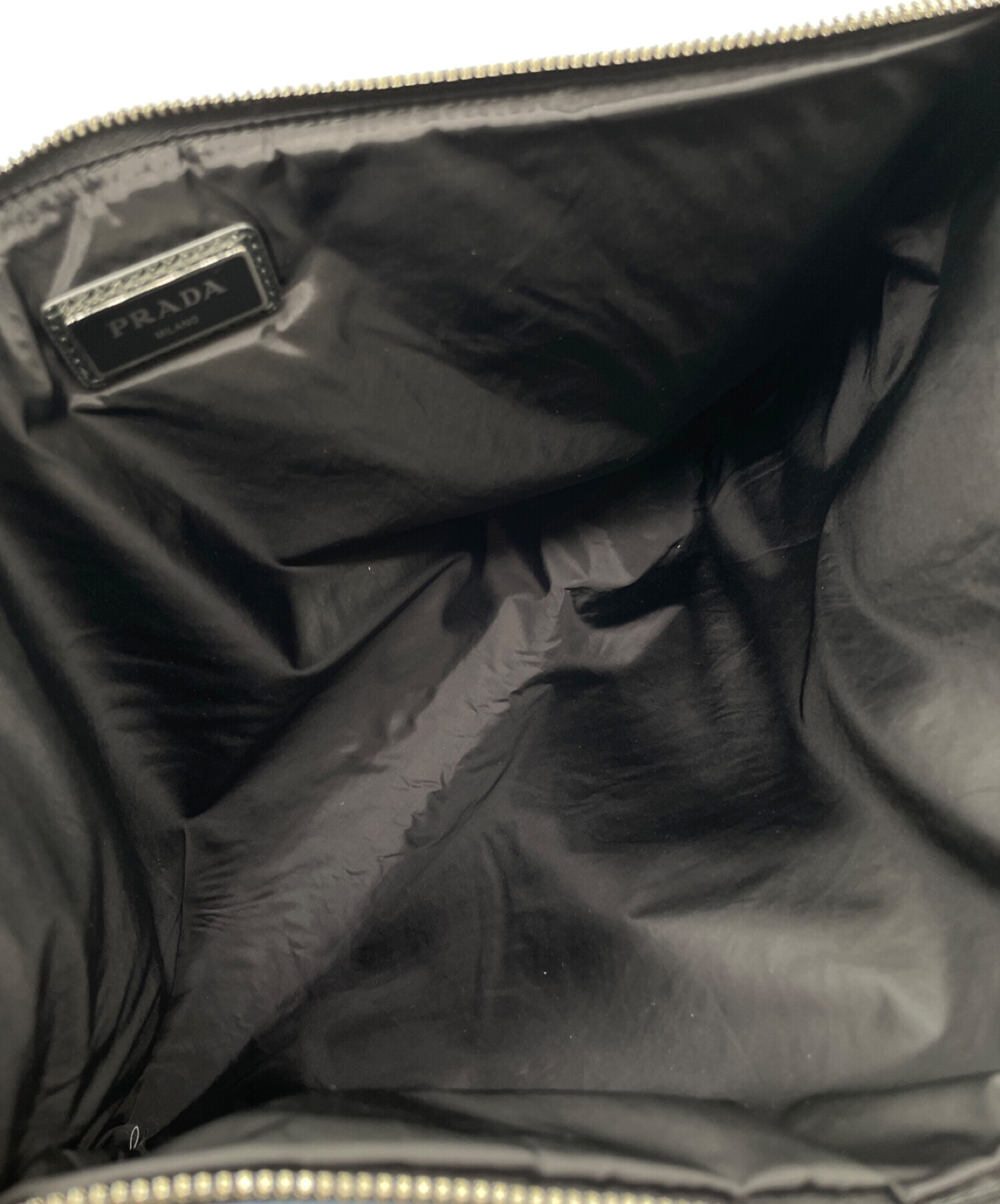 中古・古着通販】PRADA (プラダ) クラッチバッグ スカイブルー サイズ