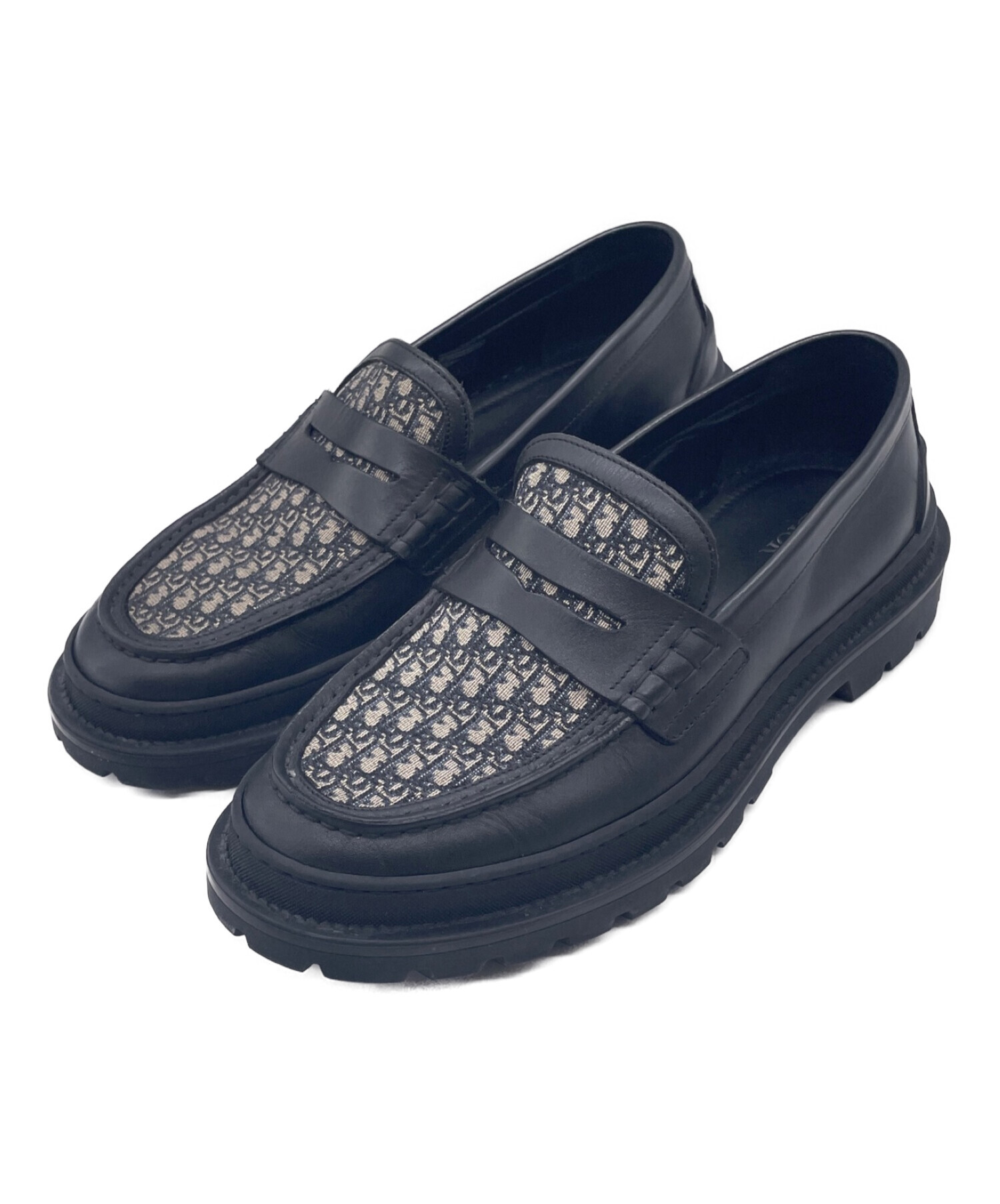 Dior ブラック ローファー 中古・古着通販】Dior (ディオール) Explorer Loafer ブラック サイズ