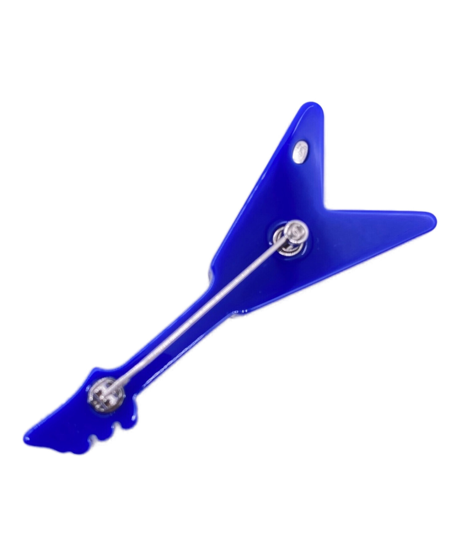 中古・古着通販】CHANEL (シャネル) ギターブローチ ブルー サイズ  