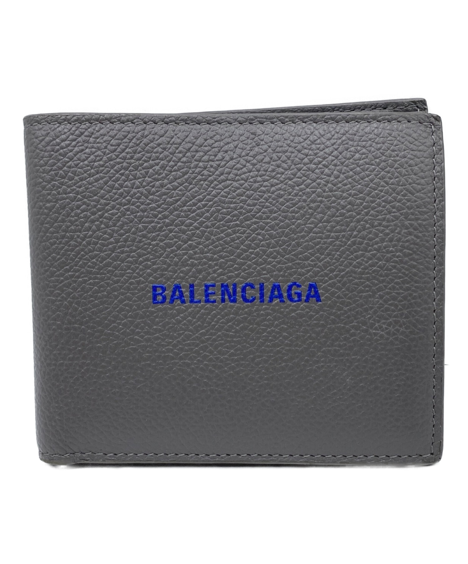 バレンシアガ 二つ折り財布 グレー 旧ロゴ 中古・古着通販】BALENCIAGA (バレンシアガ) 二つ折り財布 グレー