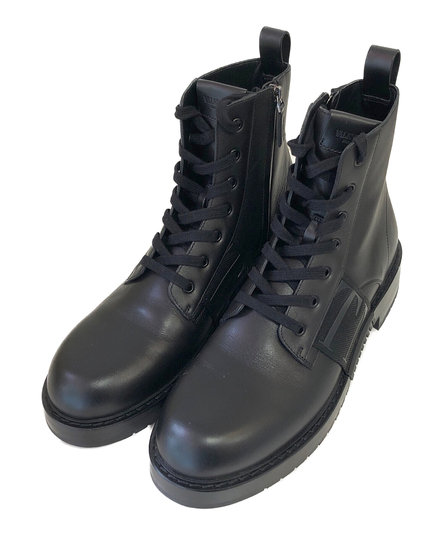 VALENTINO ヴァレンティノ ブーツ メンズ 【古着】【中古】 中古・古着通販】VALENTINO (ヴァレンティノ) レースアップブーツ