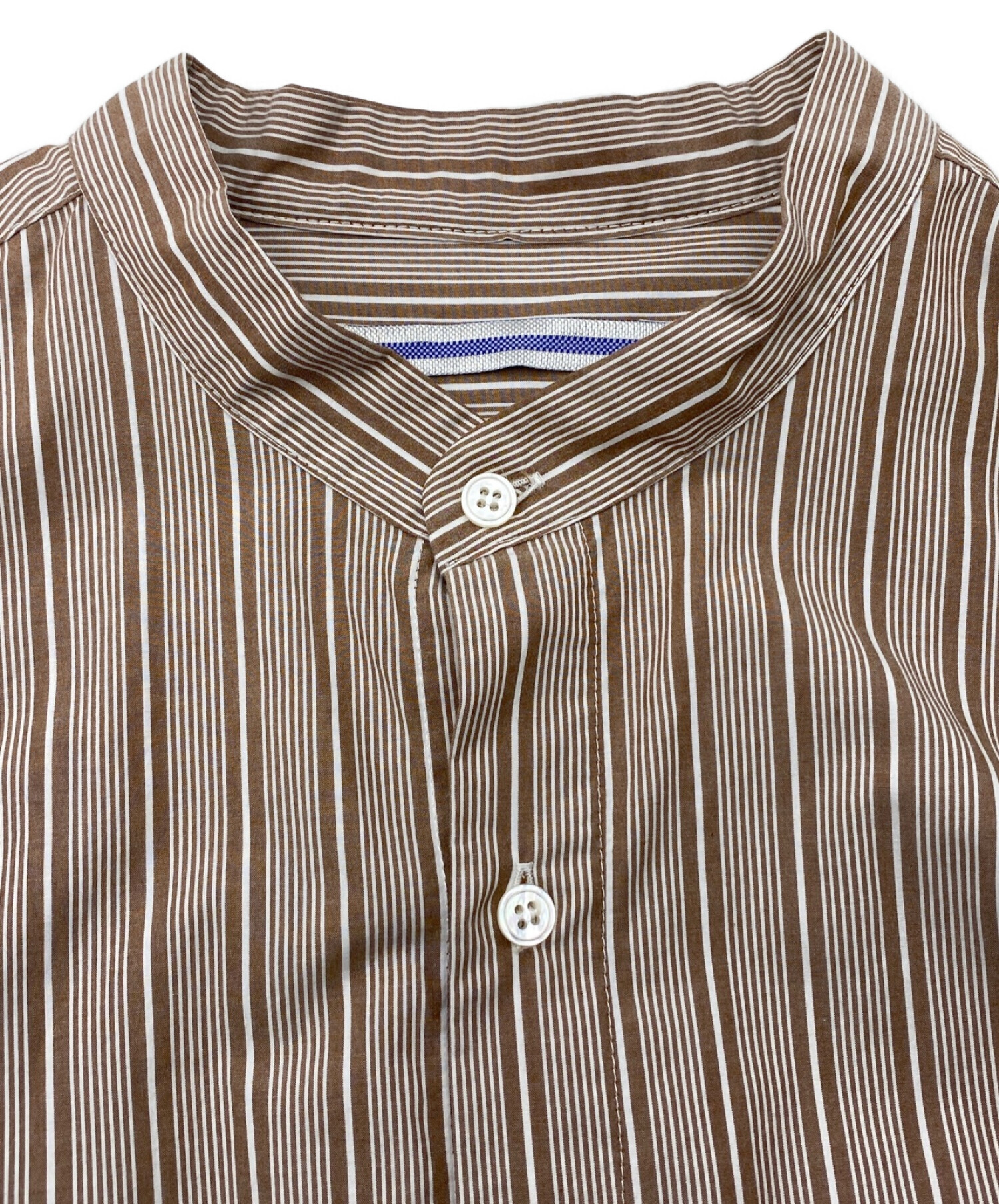 中古・古着通販】CristaSeya (クリスタセヤ) Mao Shirt ブラウン