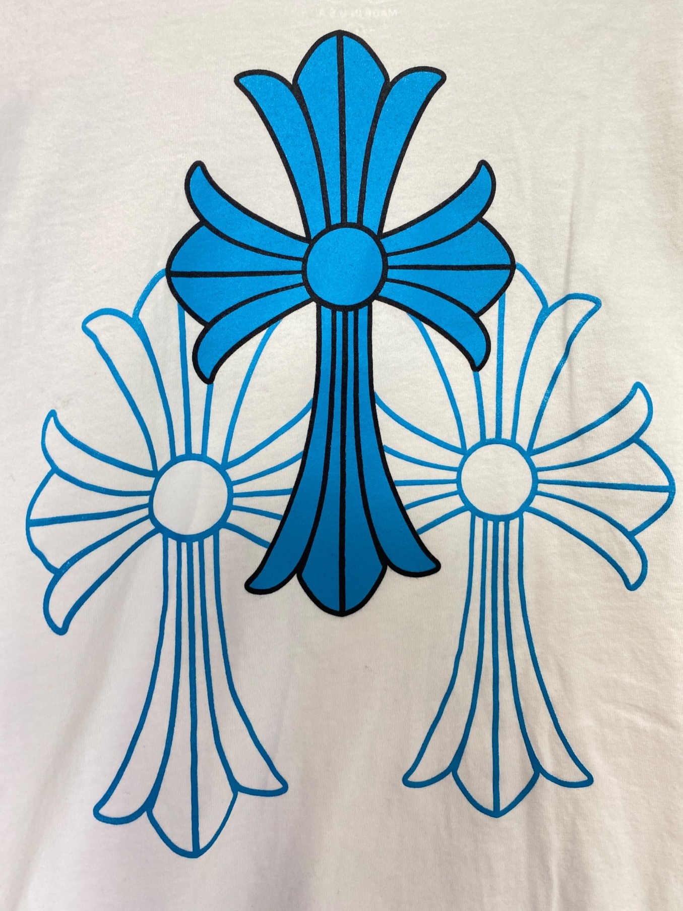 中古・古着通販】CHROME HEARTS (クロムハーツ) Blue Cross L/S Tee