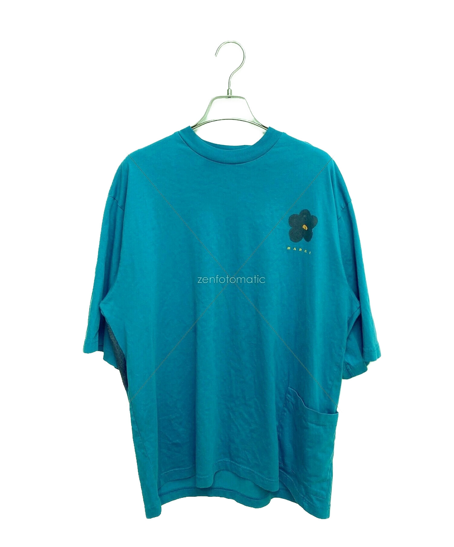 中古・古着通販】MARNI (マルニ) 22SS Black Daisy print Tee ブルー 